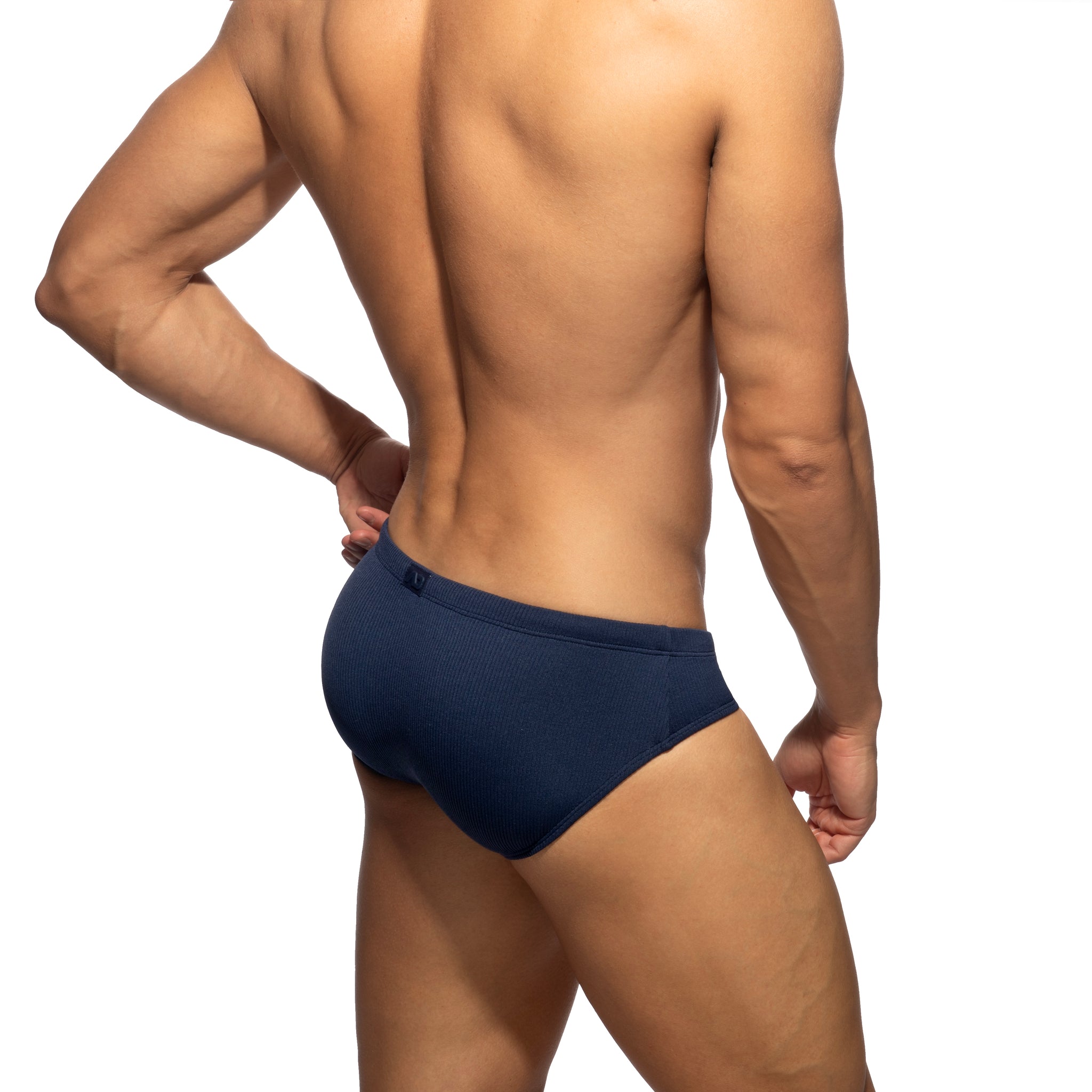Addicted Basic Rib Swim Brief Navy ADS386