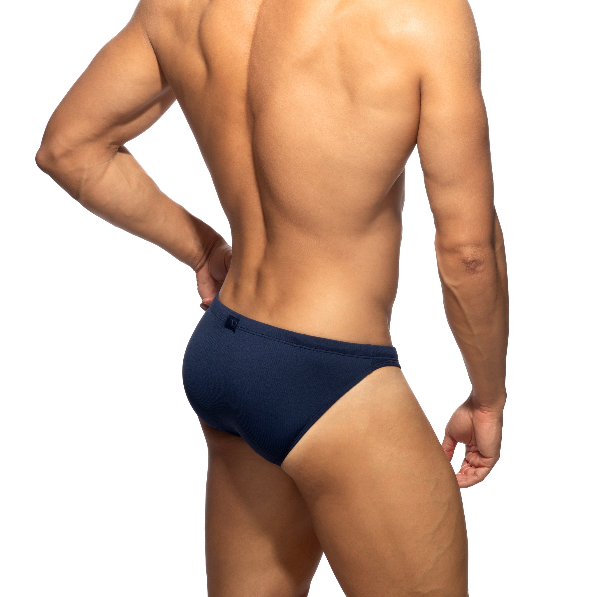 Addicted Basic Rib Swim Bikini Brief Navy ADS385
