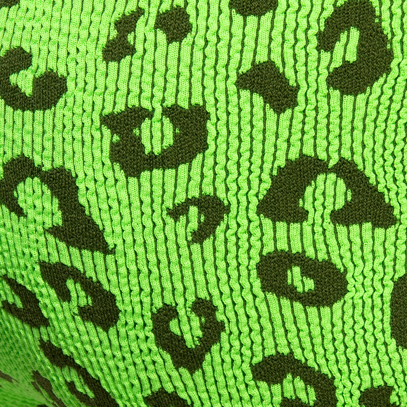 Addicted Fantasy Leopard Swim Bikini Brief Neon Green ADS414