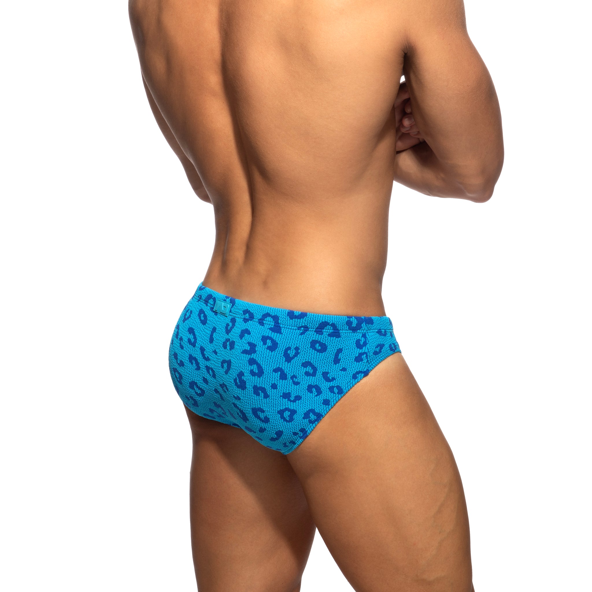 Addicted Fantasy Leopard Swim Brief Royal Blue ADS415