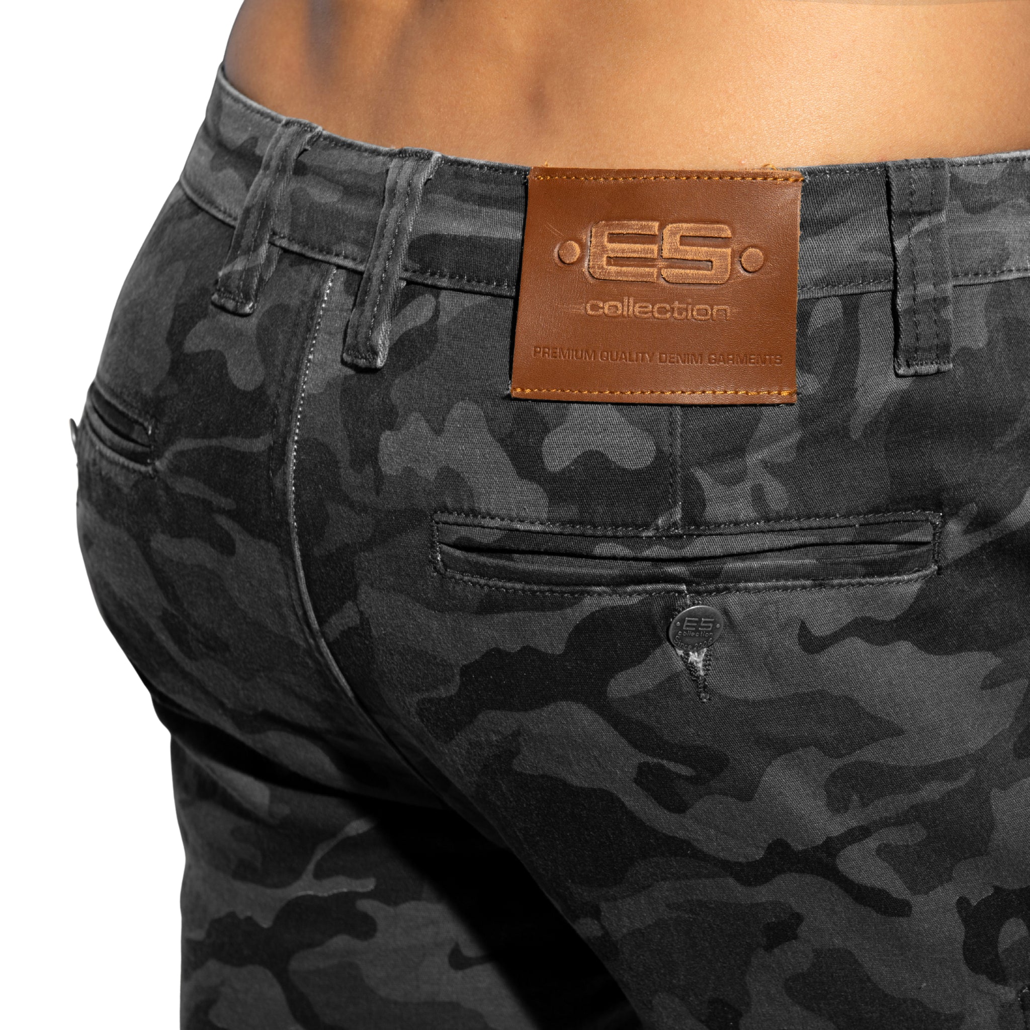 ES Collection Cargo Camo Shorts Grey Camouflage ESJ079