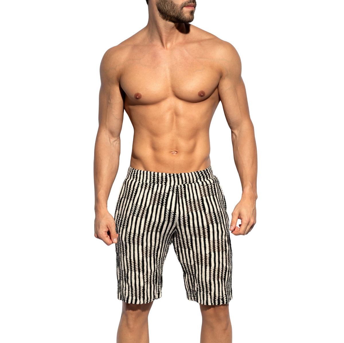 ES Collection Optic Rhythm Bermudas Black SP367