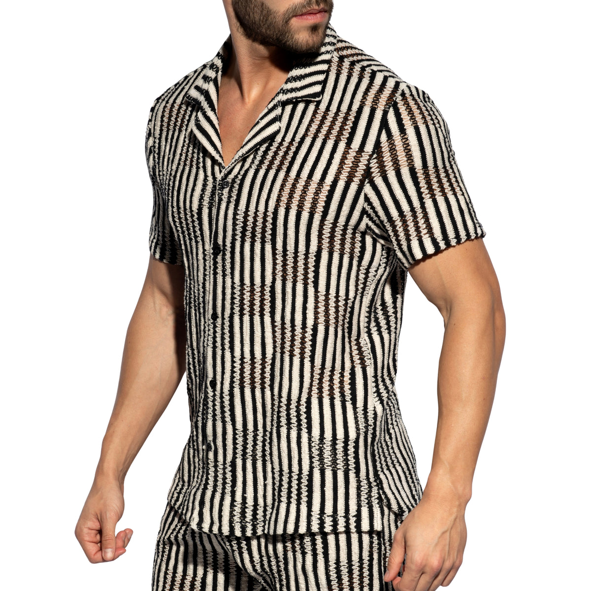 ES Collection Optic Rhythm Shirt Black SHT041