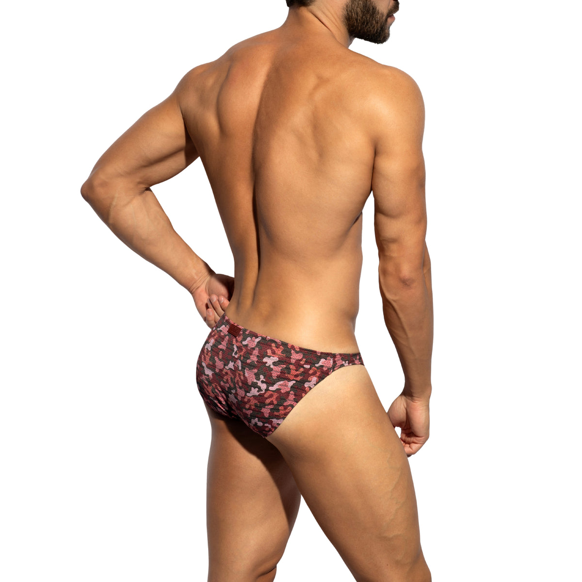 ES Collection Muddy Camo Bikini Brief Garnet UN692