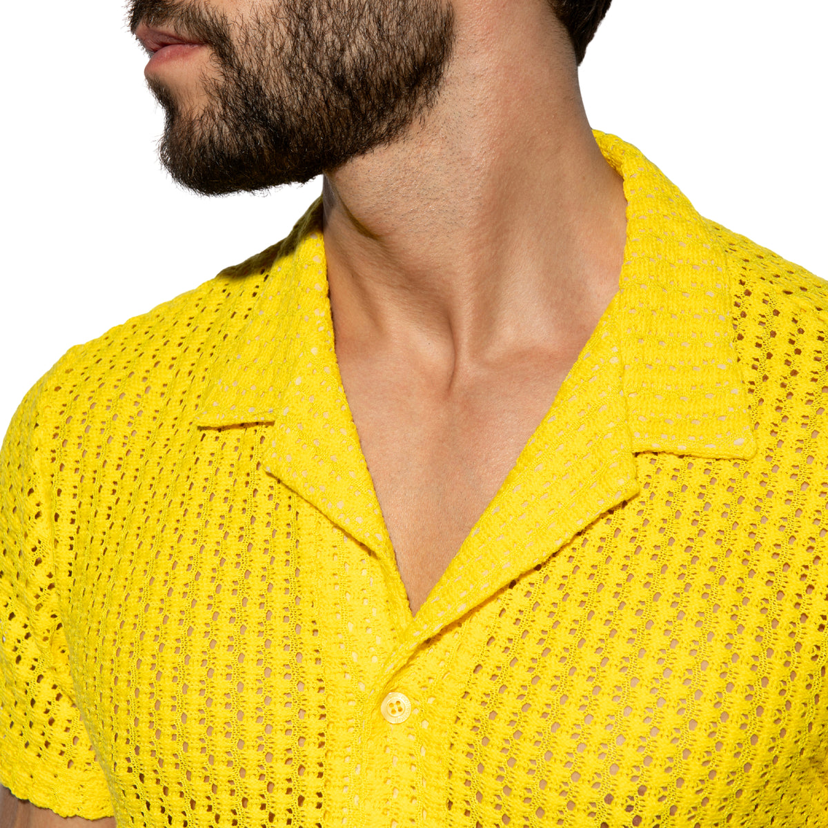 ES Collection Eyelet Shirt Yellow SHT043