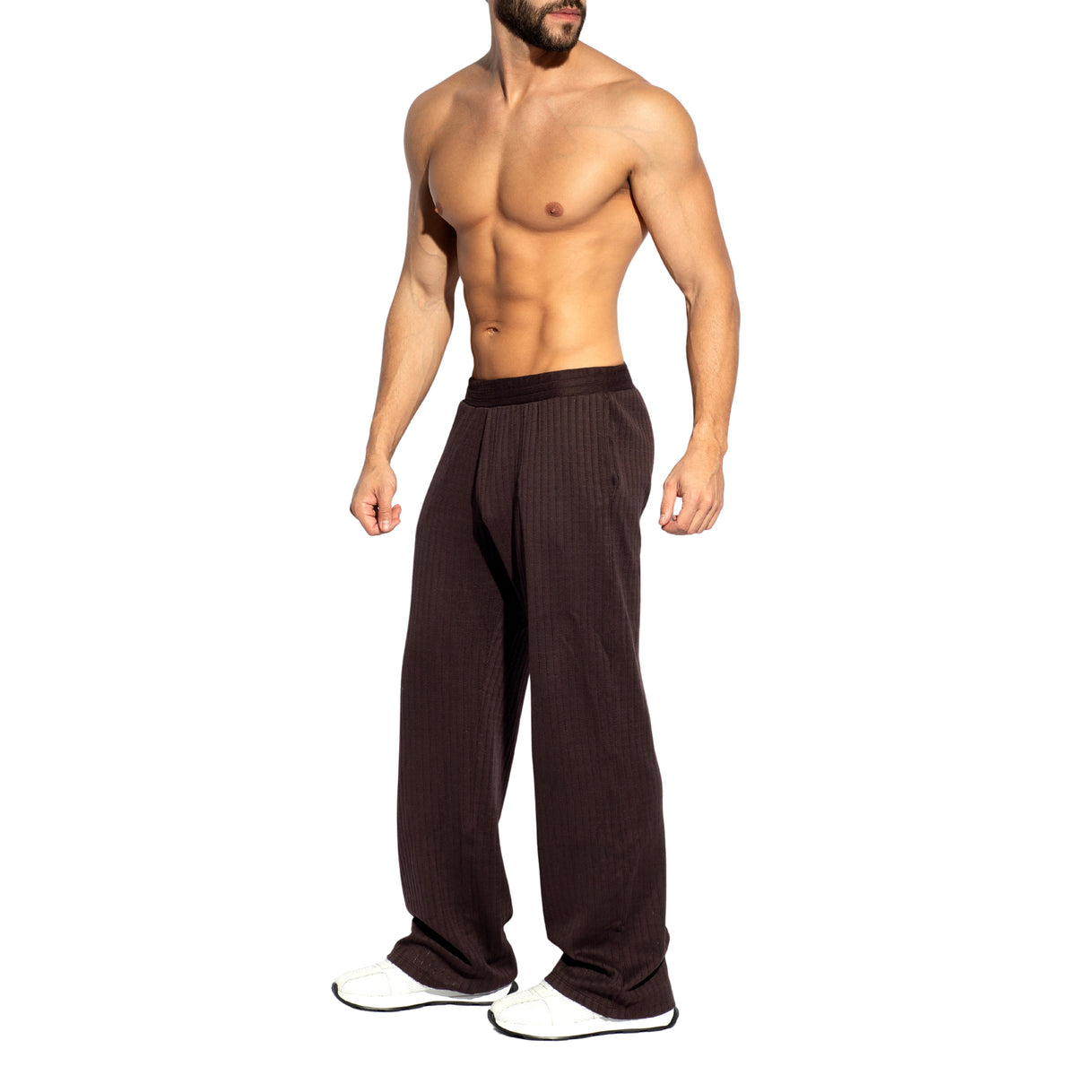 ES Collection Rustic Rib Pants Brown SP372