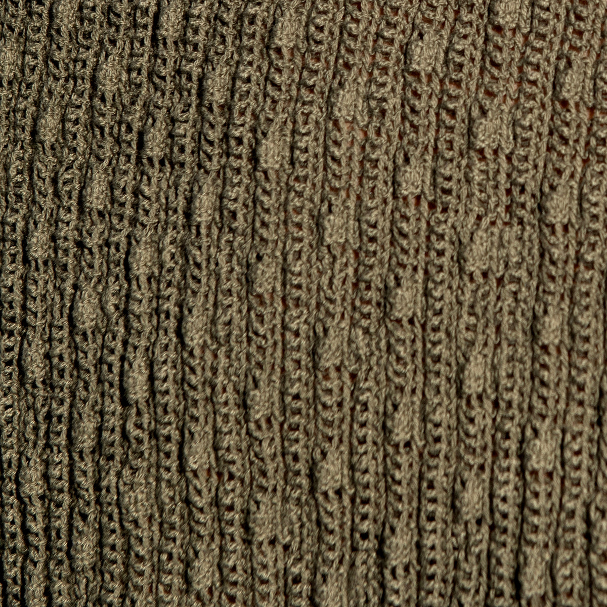 ES Collection Fuzzy Crochet T-Shirt Khaki TS385