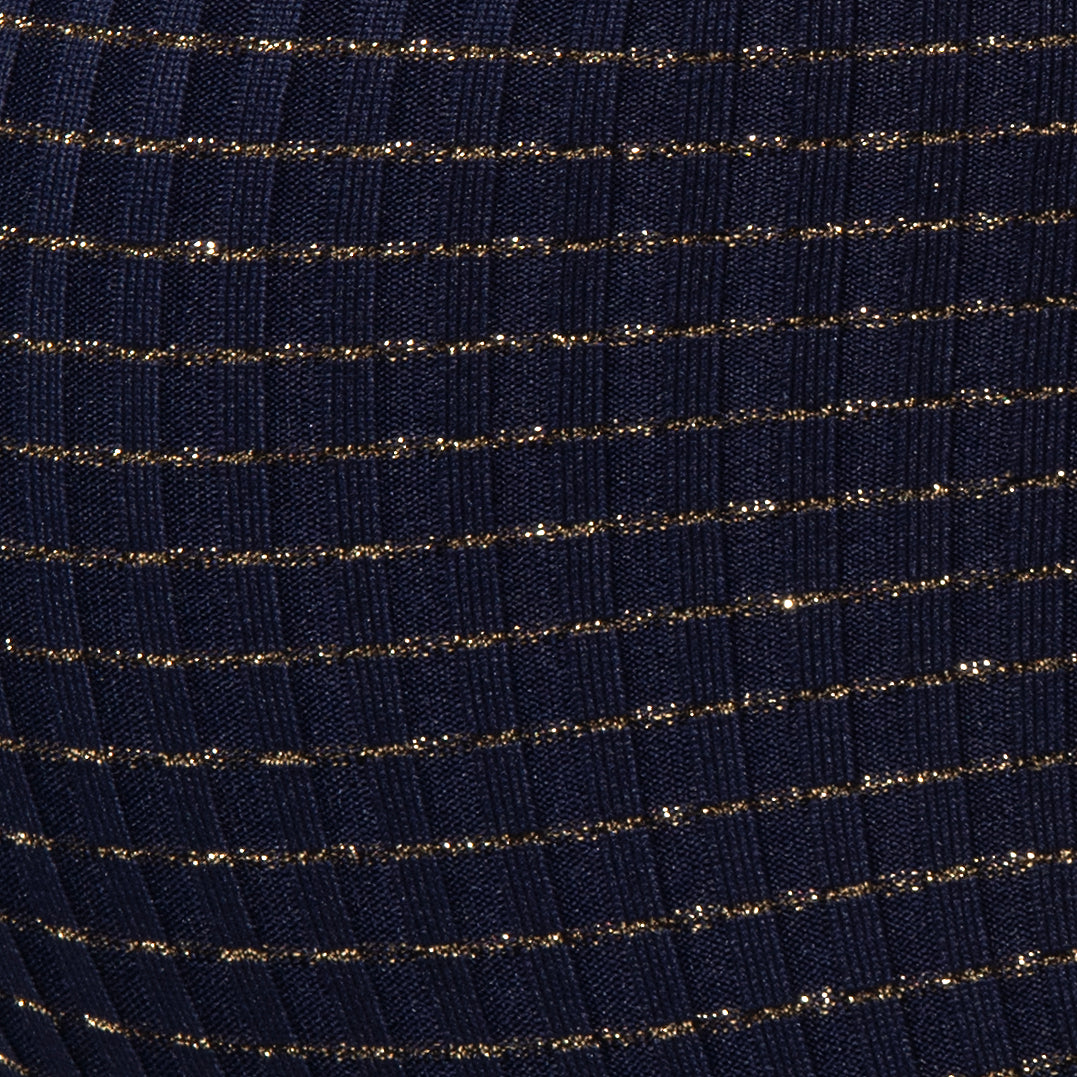 Addicted Lurex Luxe Bikini Brief Navy AD1530