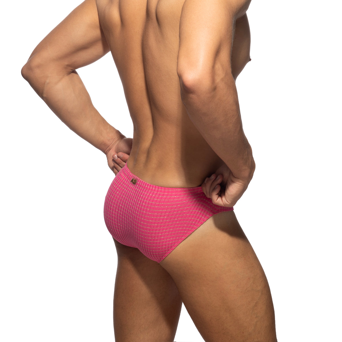 Addicted Lurex Luxe Bikini Brief Pink AD1530