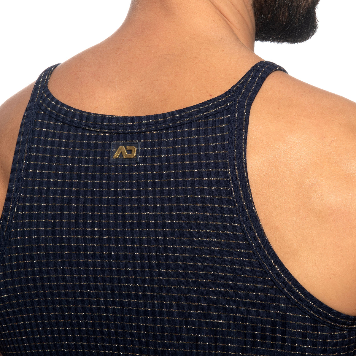 Addicted Lurex Luxe Tank Top Navy AD1532