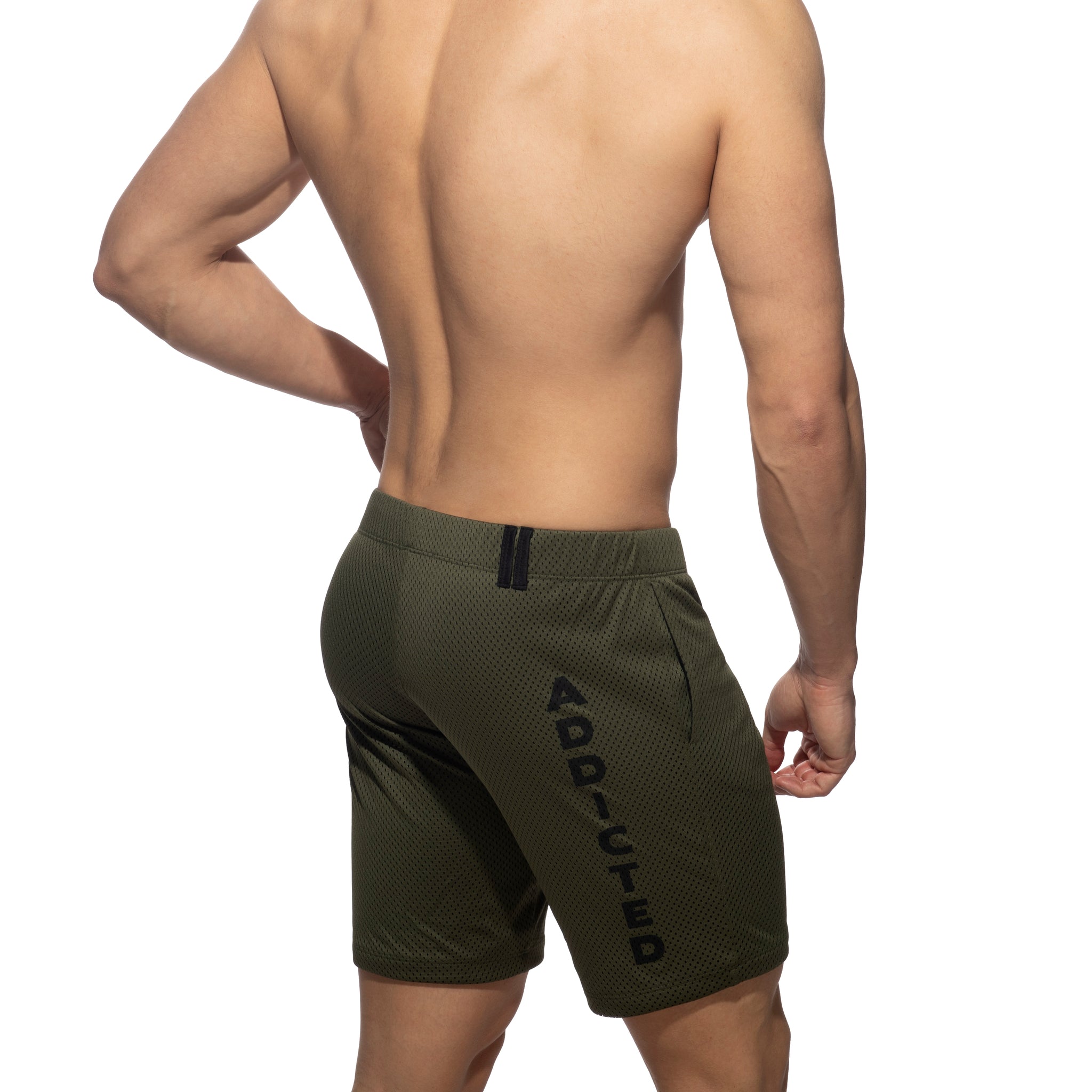 Addicted Loop-Mesh Knee Pant Khaki AD357