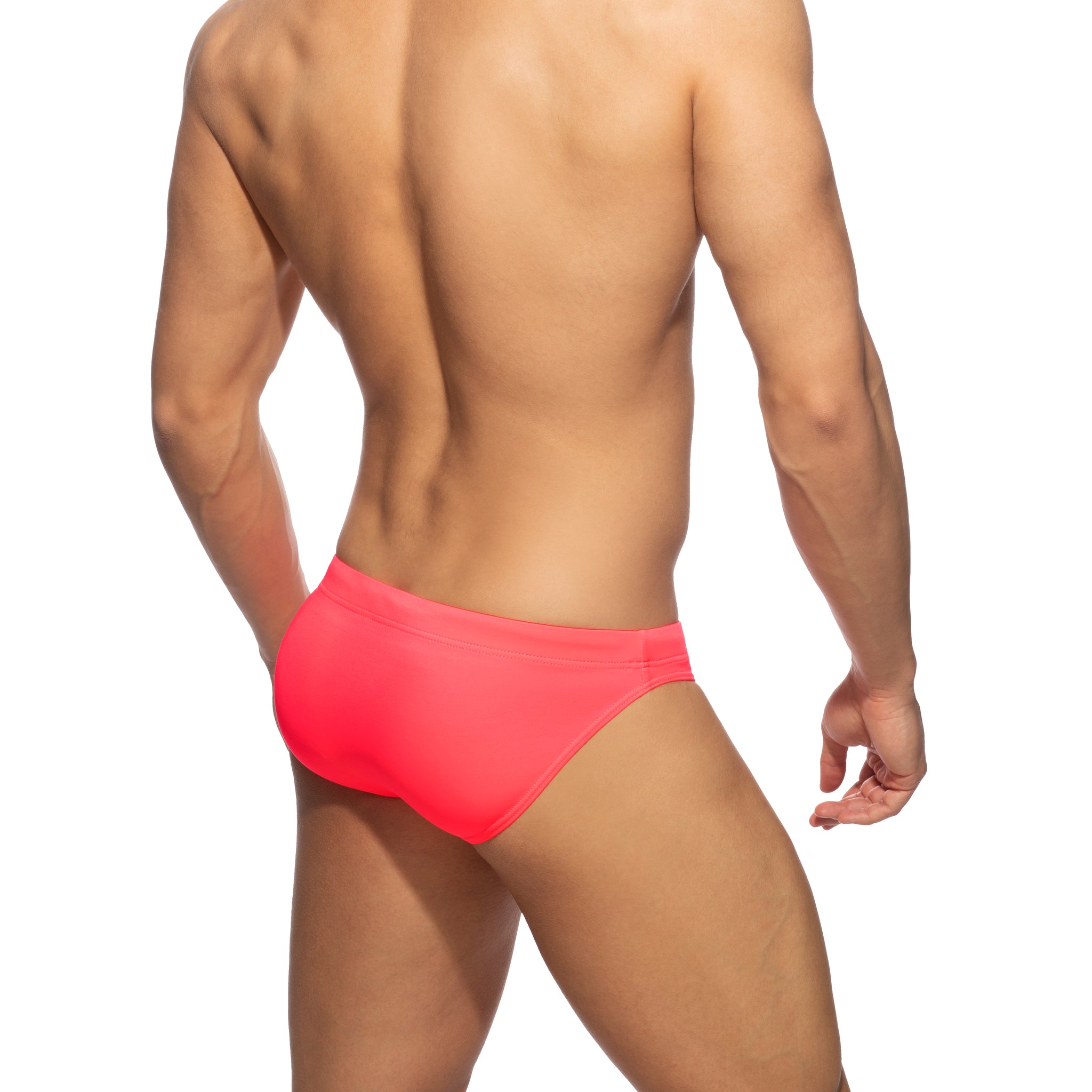 Addicted Neon Swim Bikini Brief Neon Pink ADS284