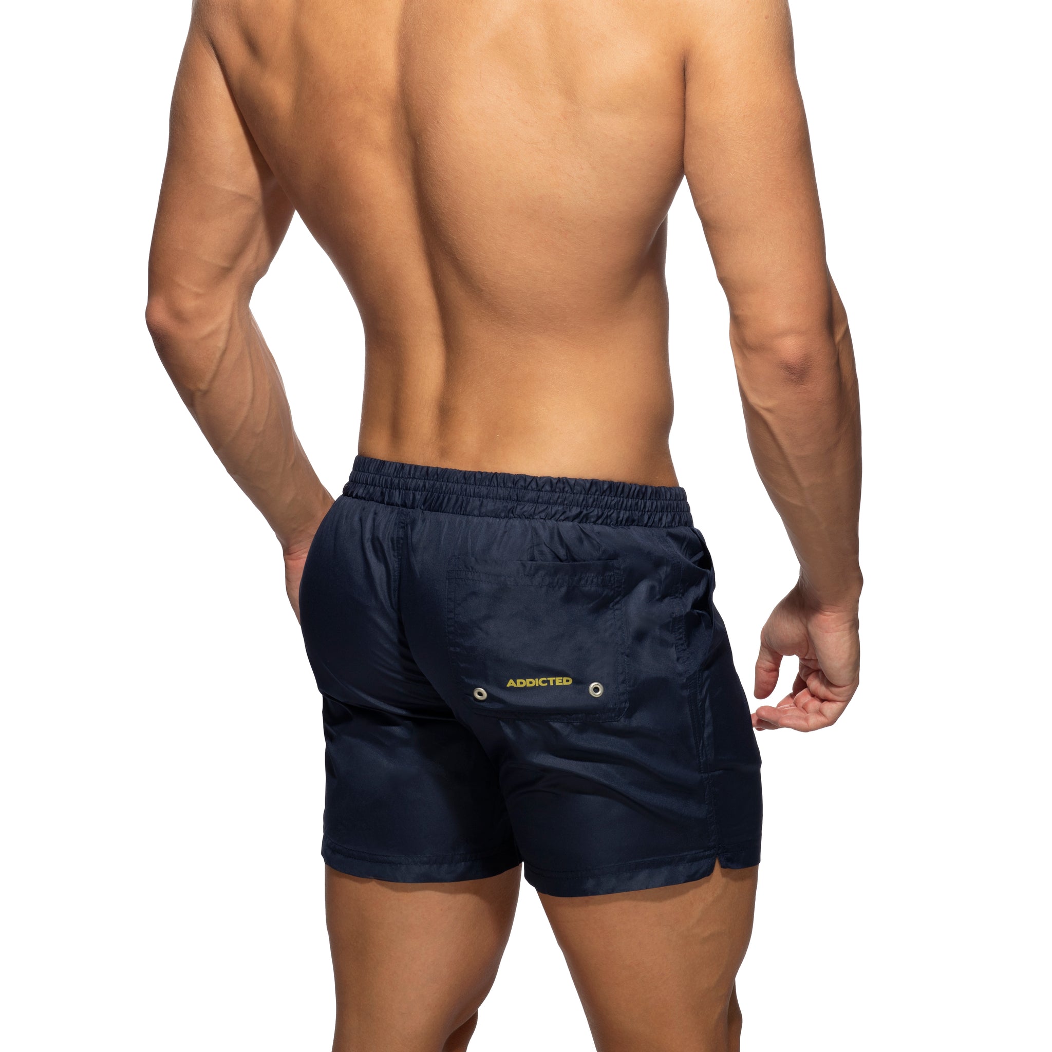 Addicted Basic Swim Long Short Navy ADS073
