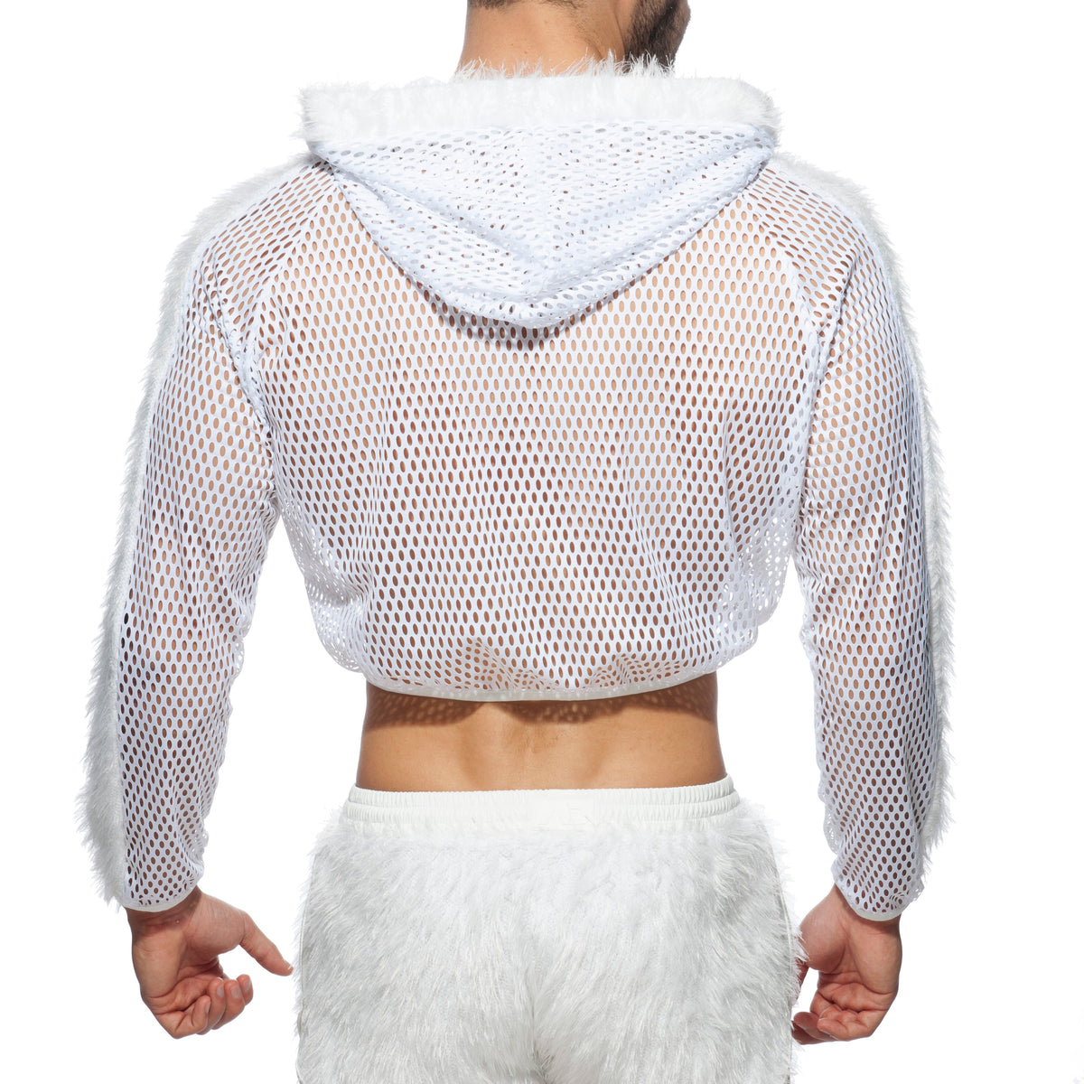 Addicted Crop Jacket White AD847