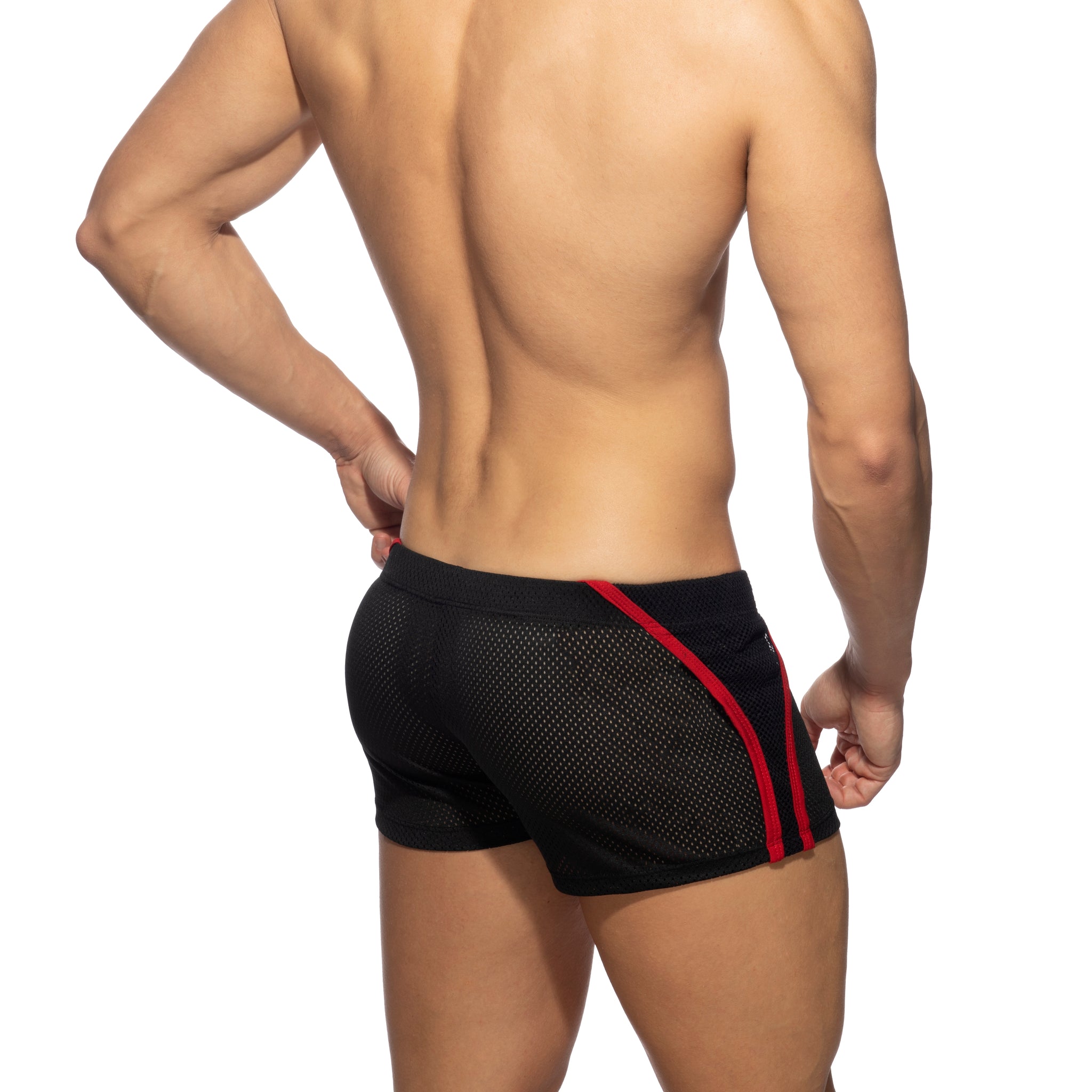 AD Fetish Combi Mesh Shorts Red ADF176
