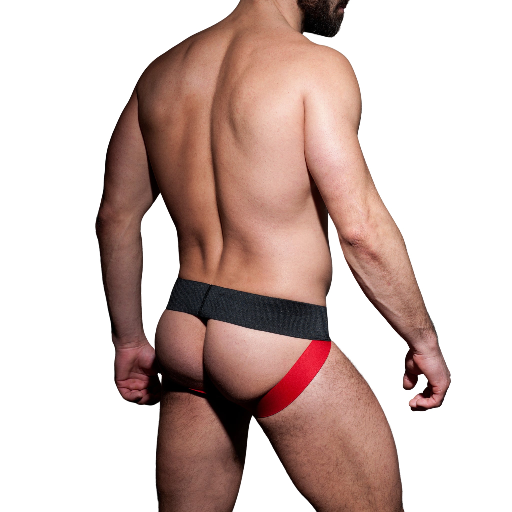 AD Fetish Rib Jock Red ADF84