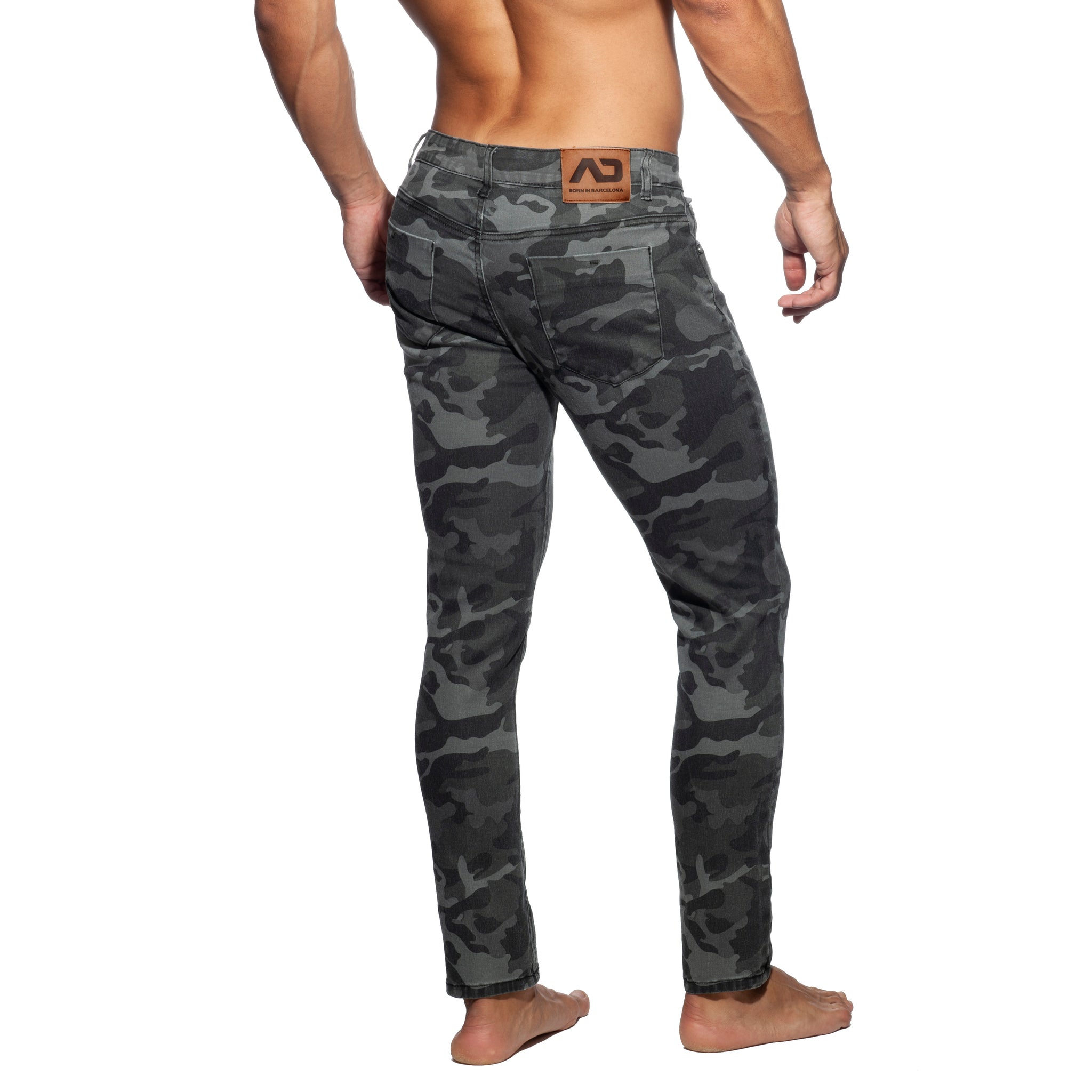 Addicted Camo Jeans Grey Camouflage AD837