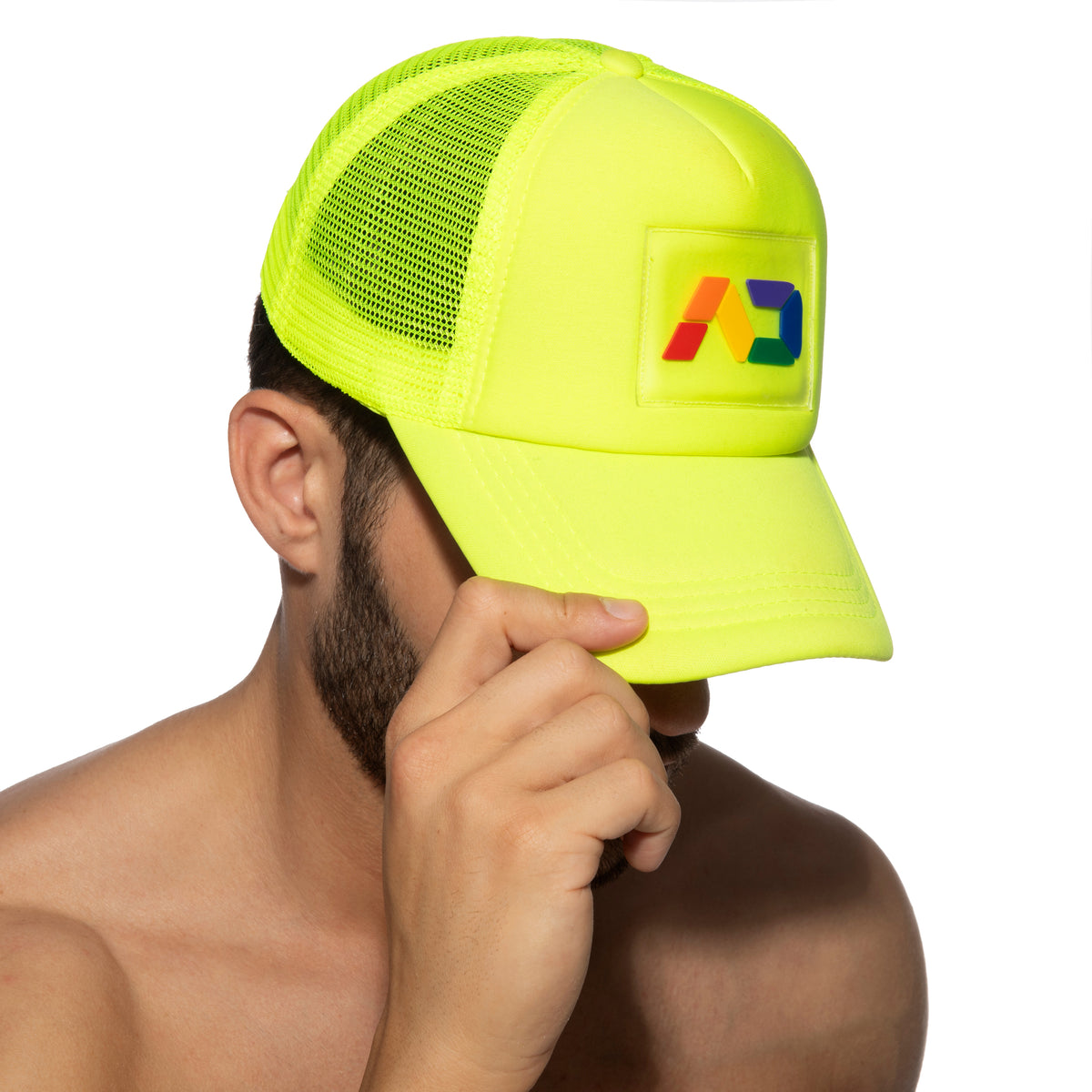 Addicted AD Rainbow Neon Cap Neon Yellow AD1315
