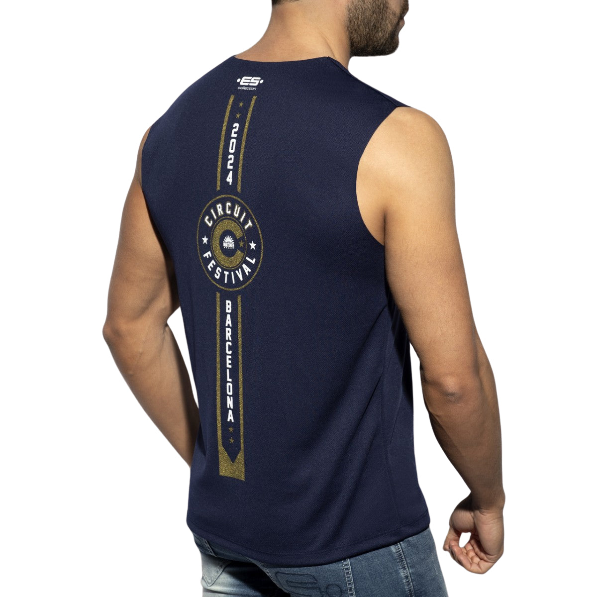 ES Collection Circuit Festival 2024 Tank Top Navy PU552