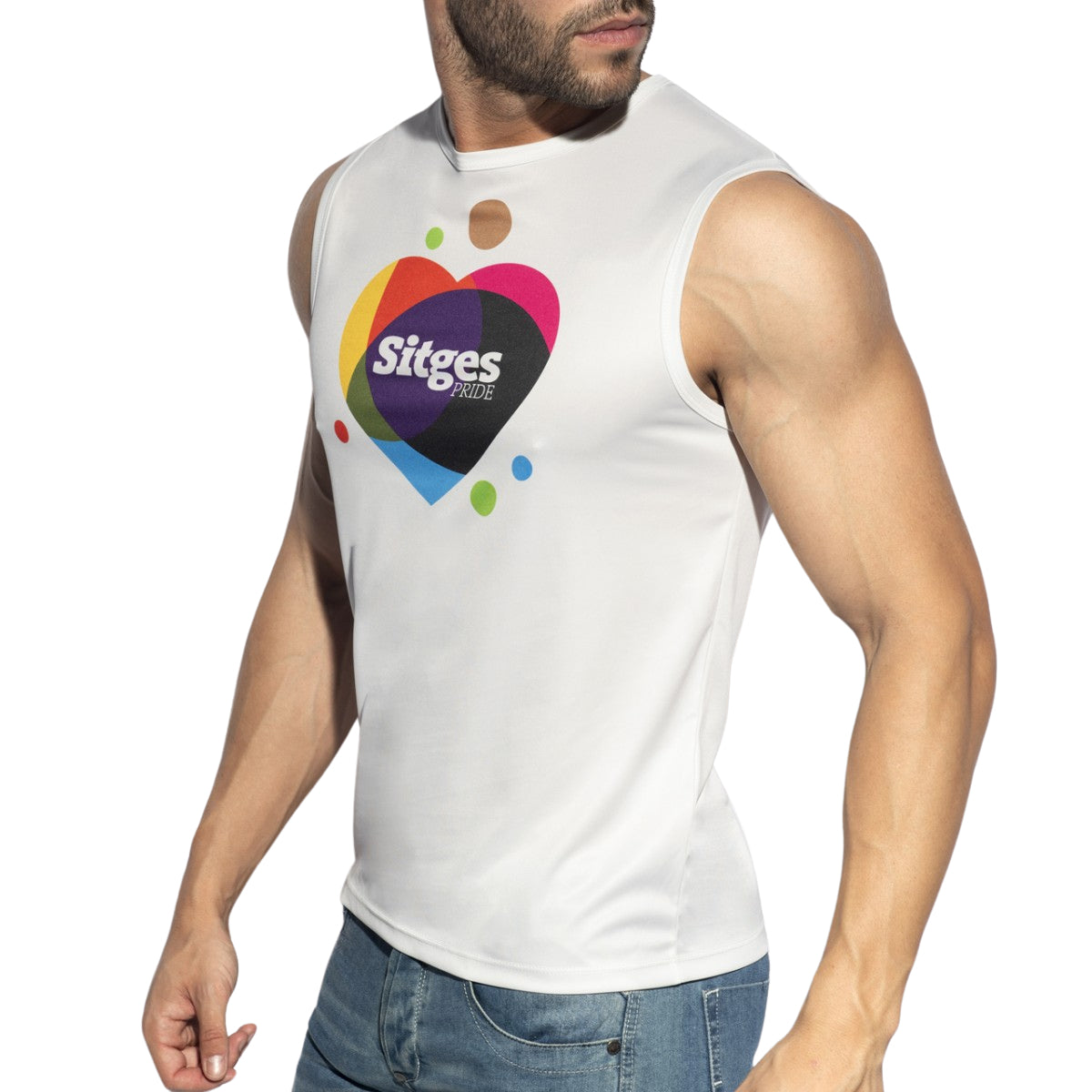 ES Collection Stiges Pride Tank Top White PU492