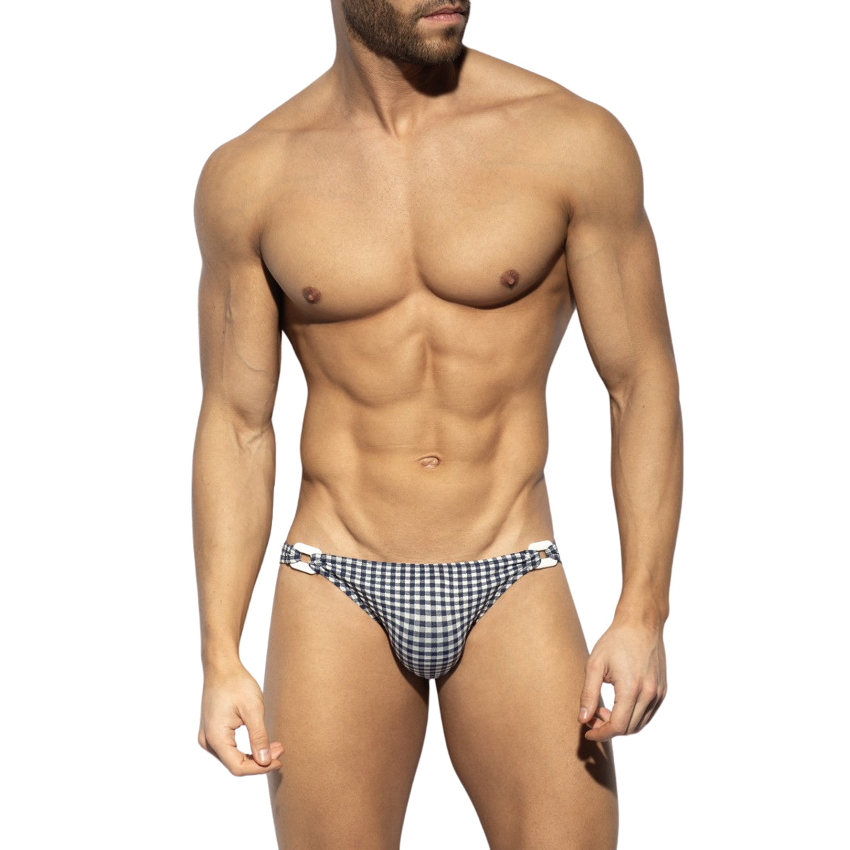 ES Collection Vichy Swim Bikini Brief Navy 2511