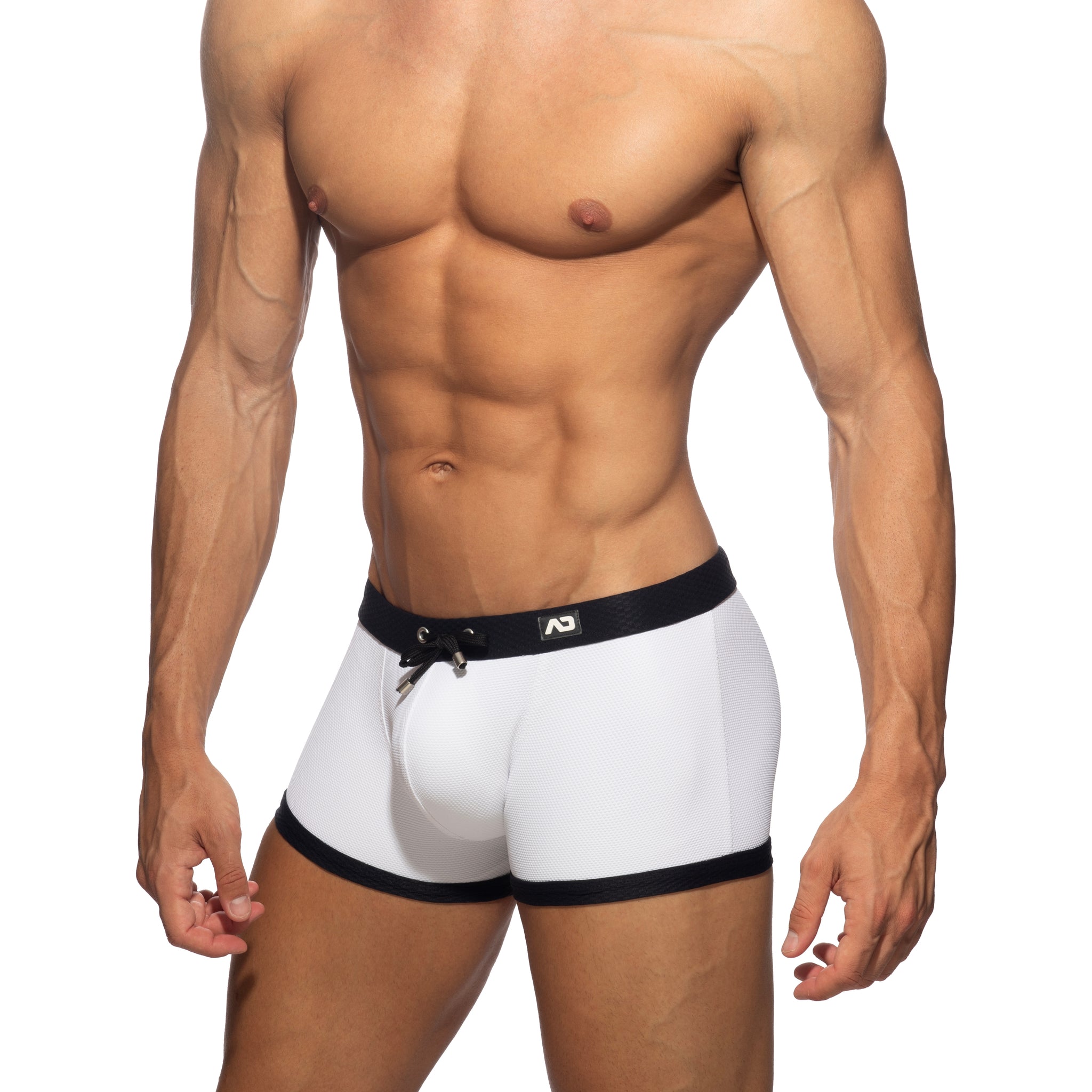 Addicted Pique Classic Swim Trunk White ADS381