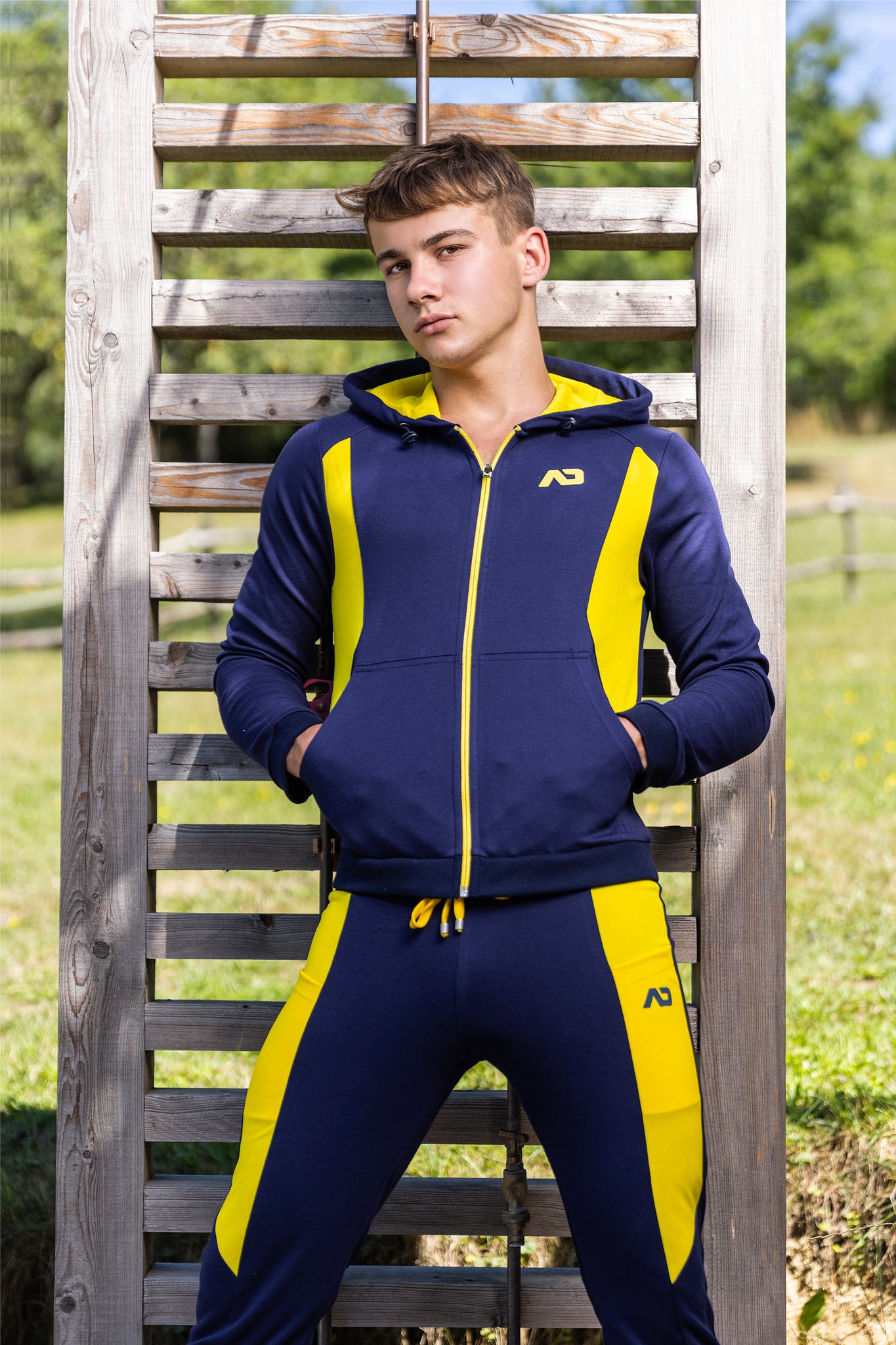 Addicted AD Cotton Sports Long Pants Navy AD1066