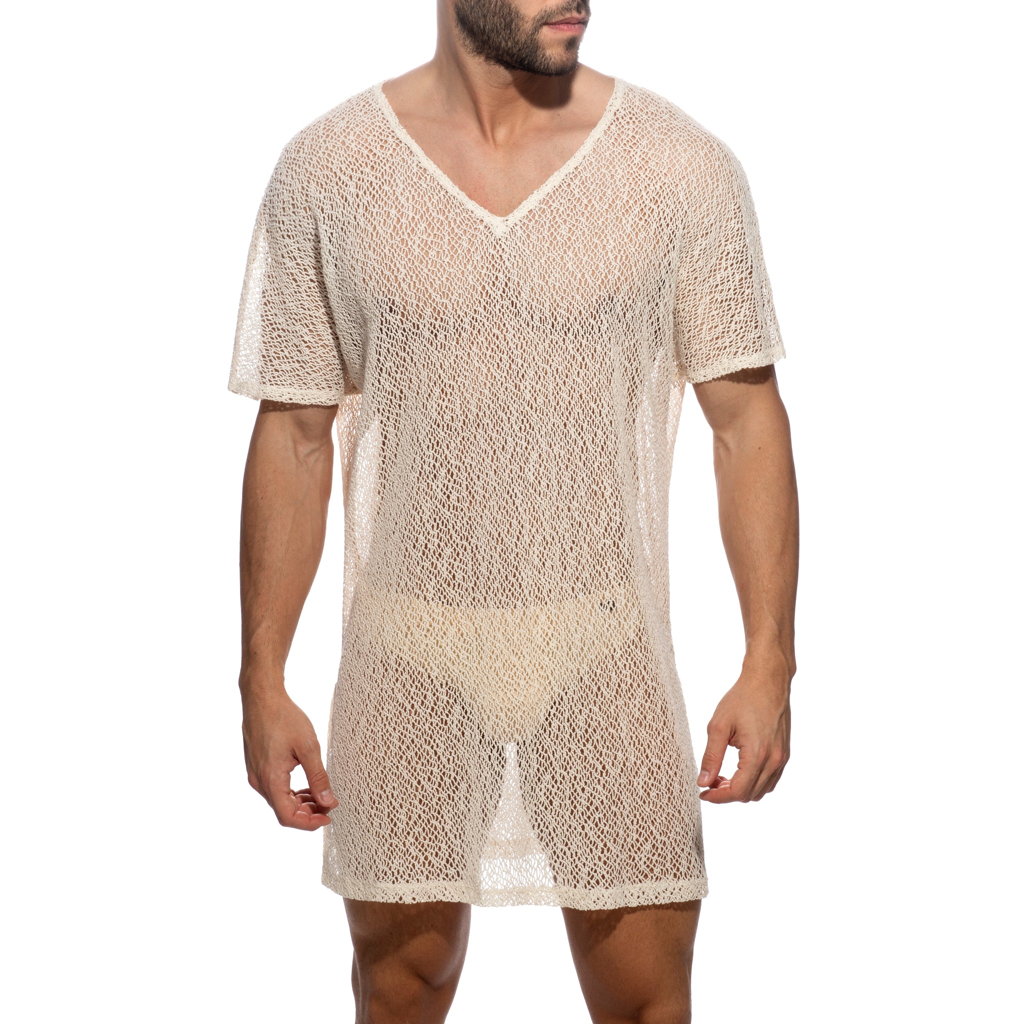 Addicted Eco Chique Knit Dress Ivory AD1267