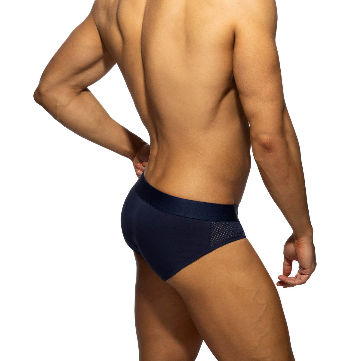 Addicted Mesh Panels Brief Navy AD2336