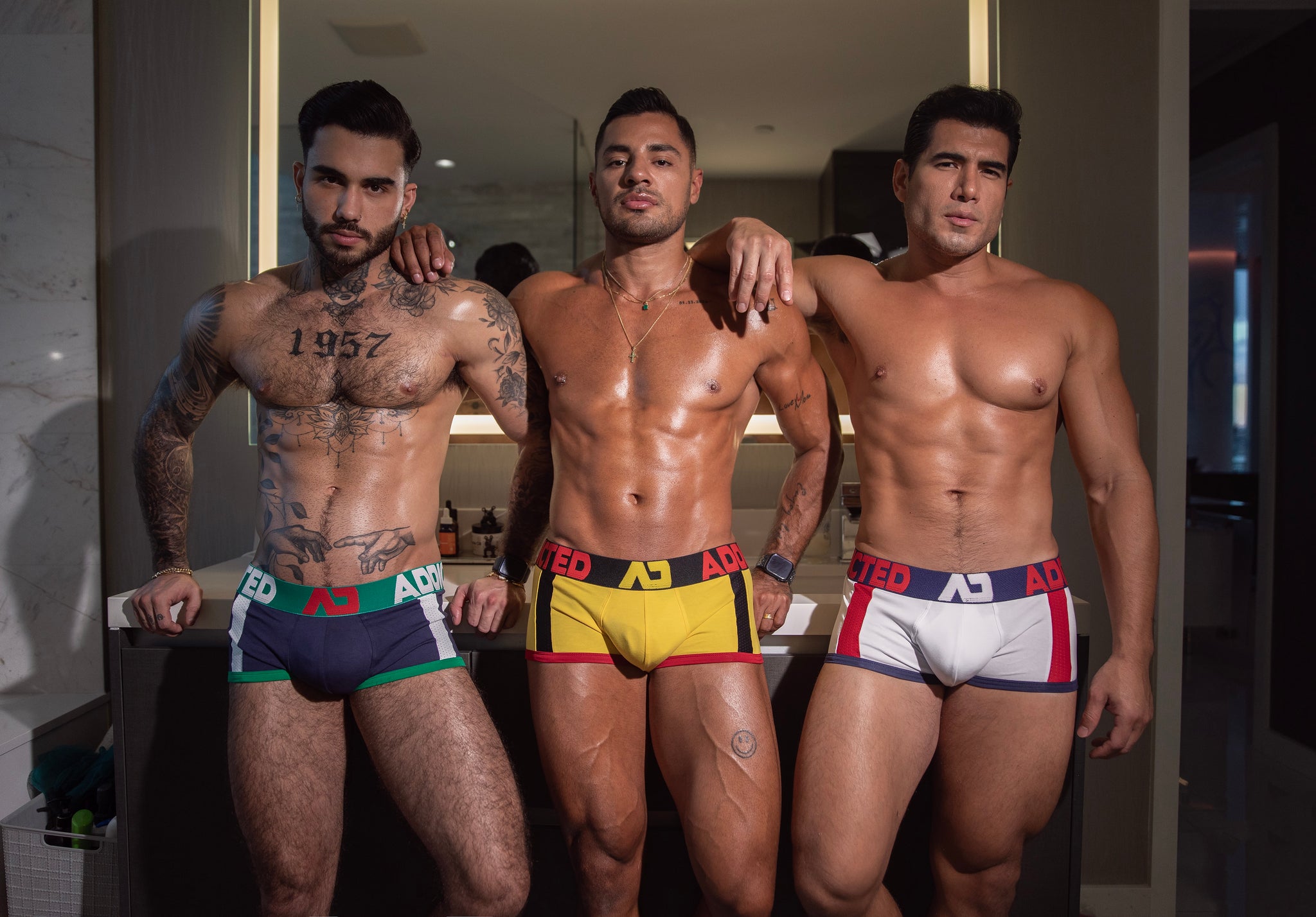 Addicted Sports Padded Trunk Yellow AD1245