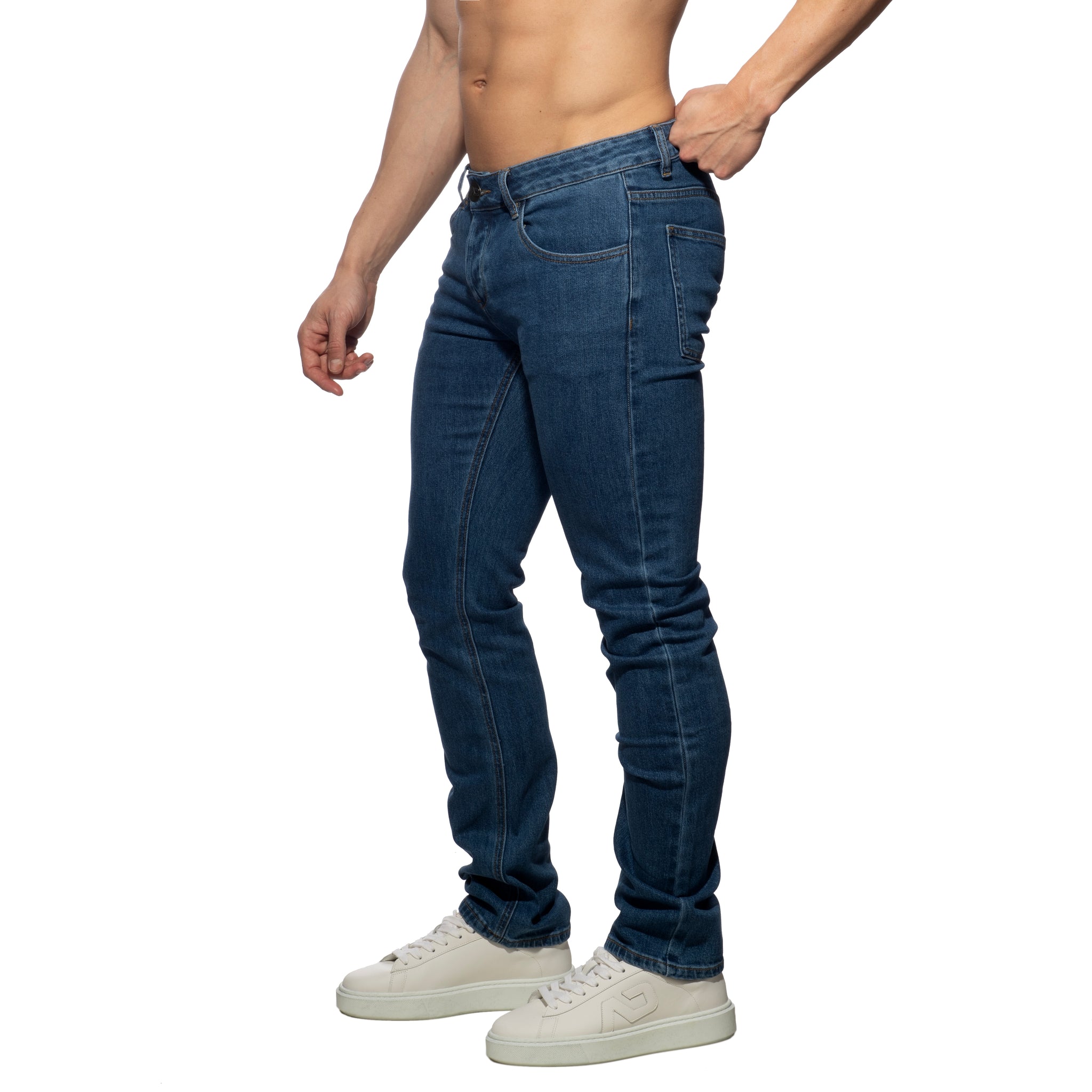 Addicted Straight-Leg Jeans Dark Jeans AD1405