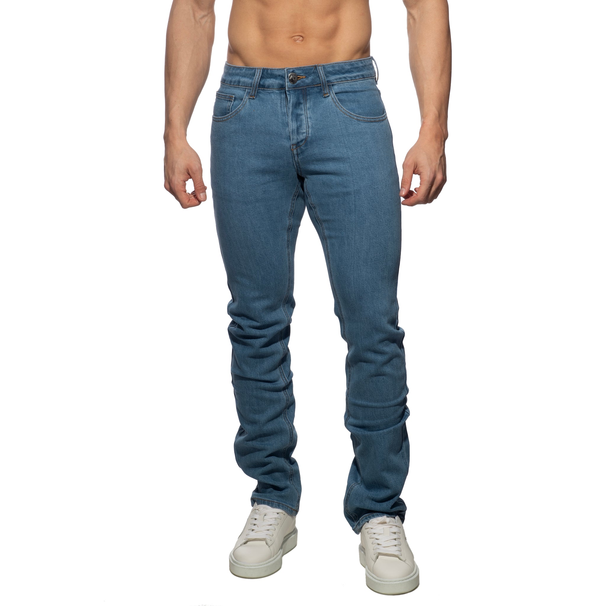 Addicted Straight-Leg Jeans Blue Jeans AD1405