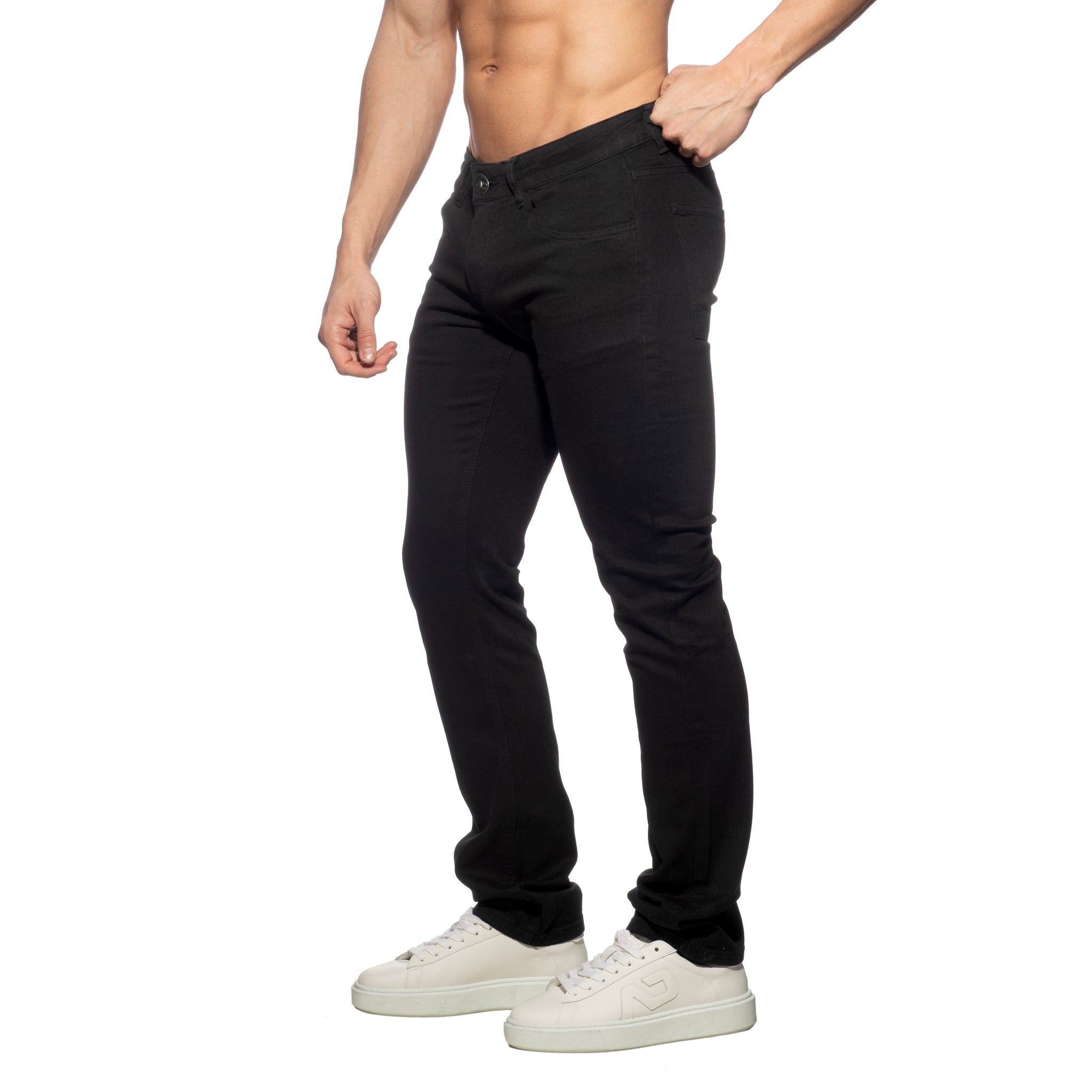 Addicted Straight-Leg Jeans Black AD1405