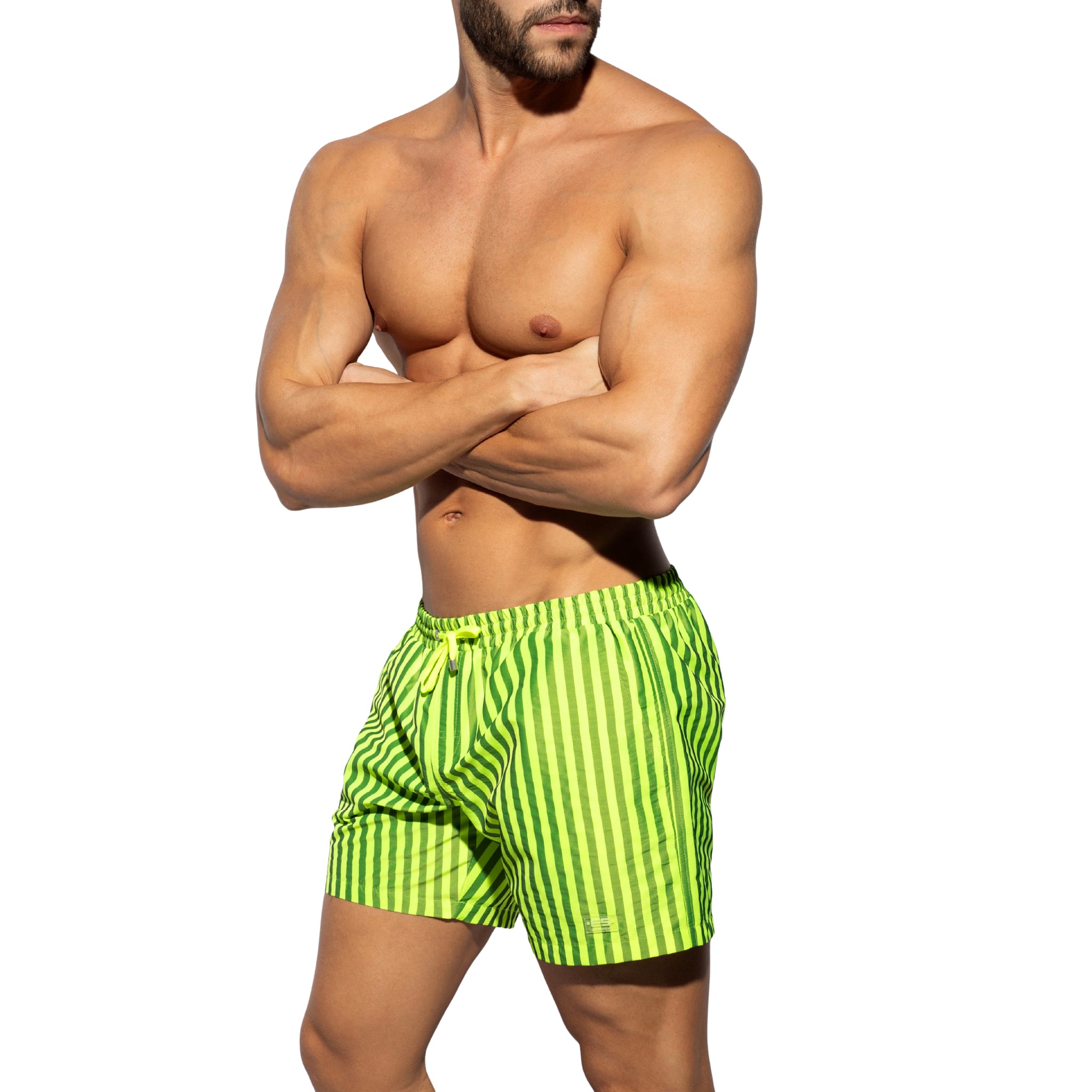 ES Collection Neon Stripes Boardshorts Neon Yellow 2523