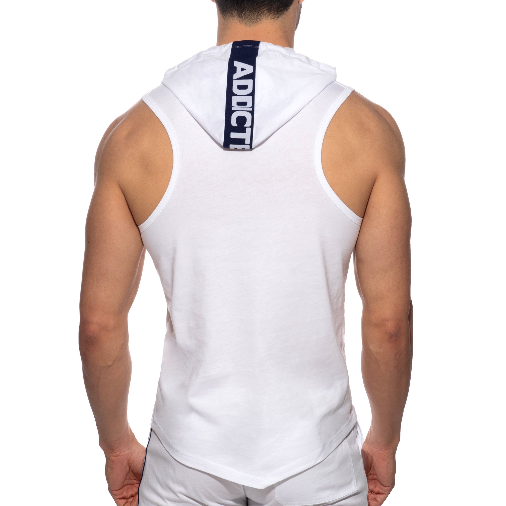 Addicted Band Cotton Hoodie White AD1001