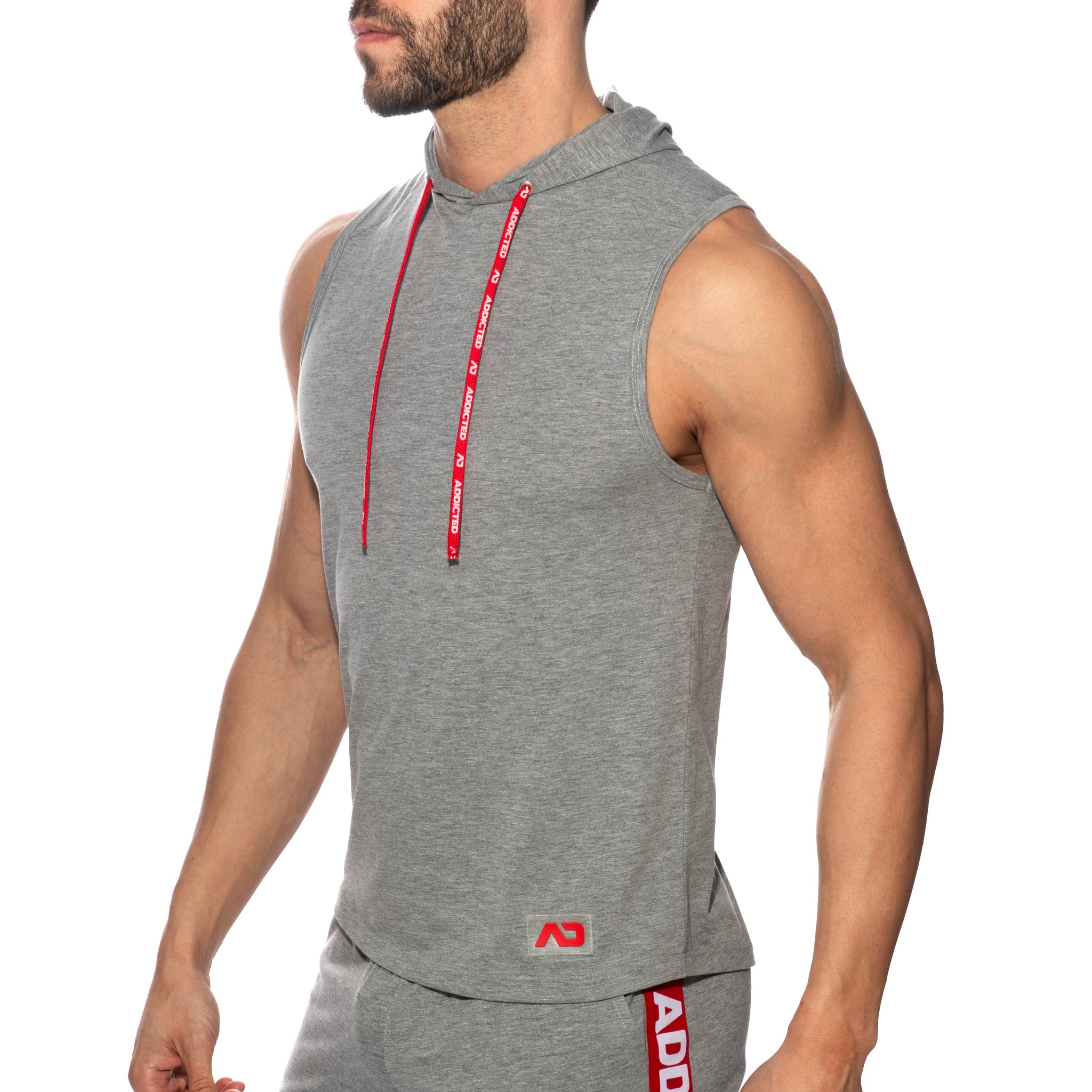 Addicted Band Cotton Hoodie Heather Grey AD1001