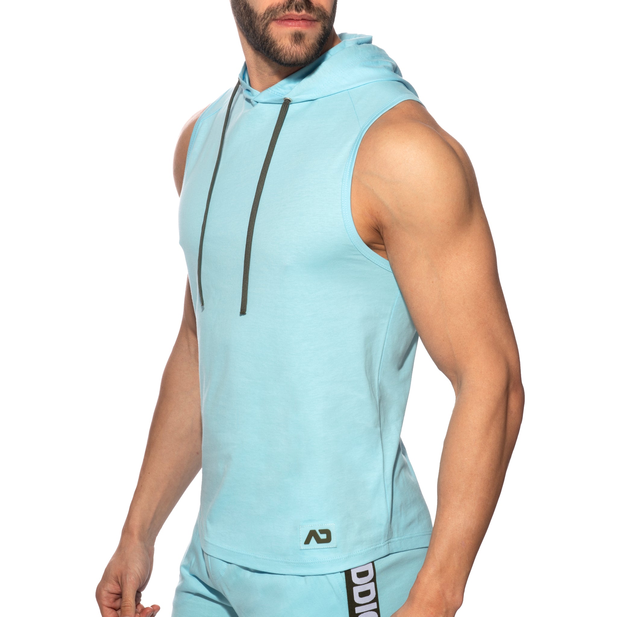 Addicted Band Cotton Hoodie Sky Blue AD1001