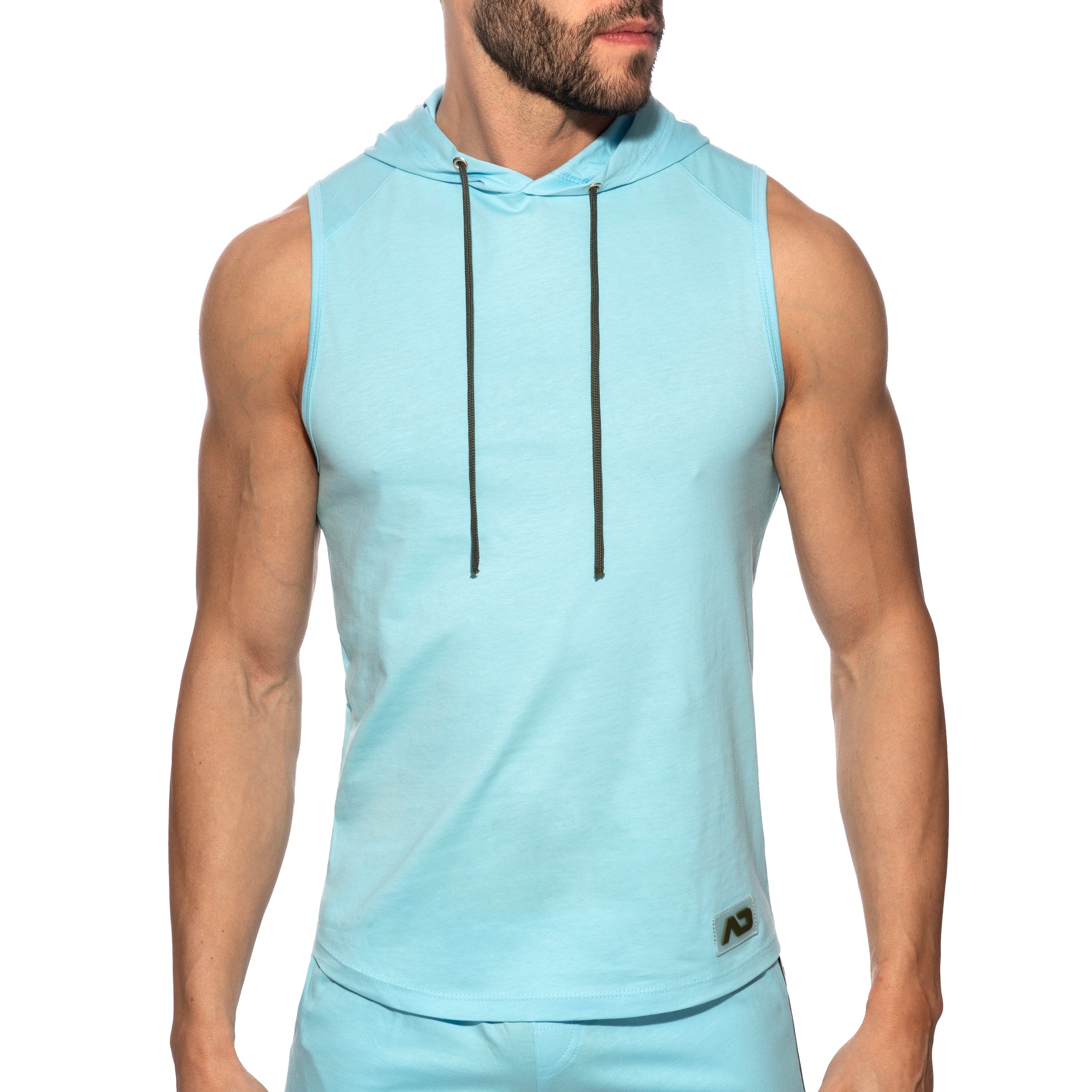Addicted Band Cotton Hoodie Sky Blue AD1001
