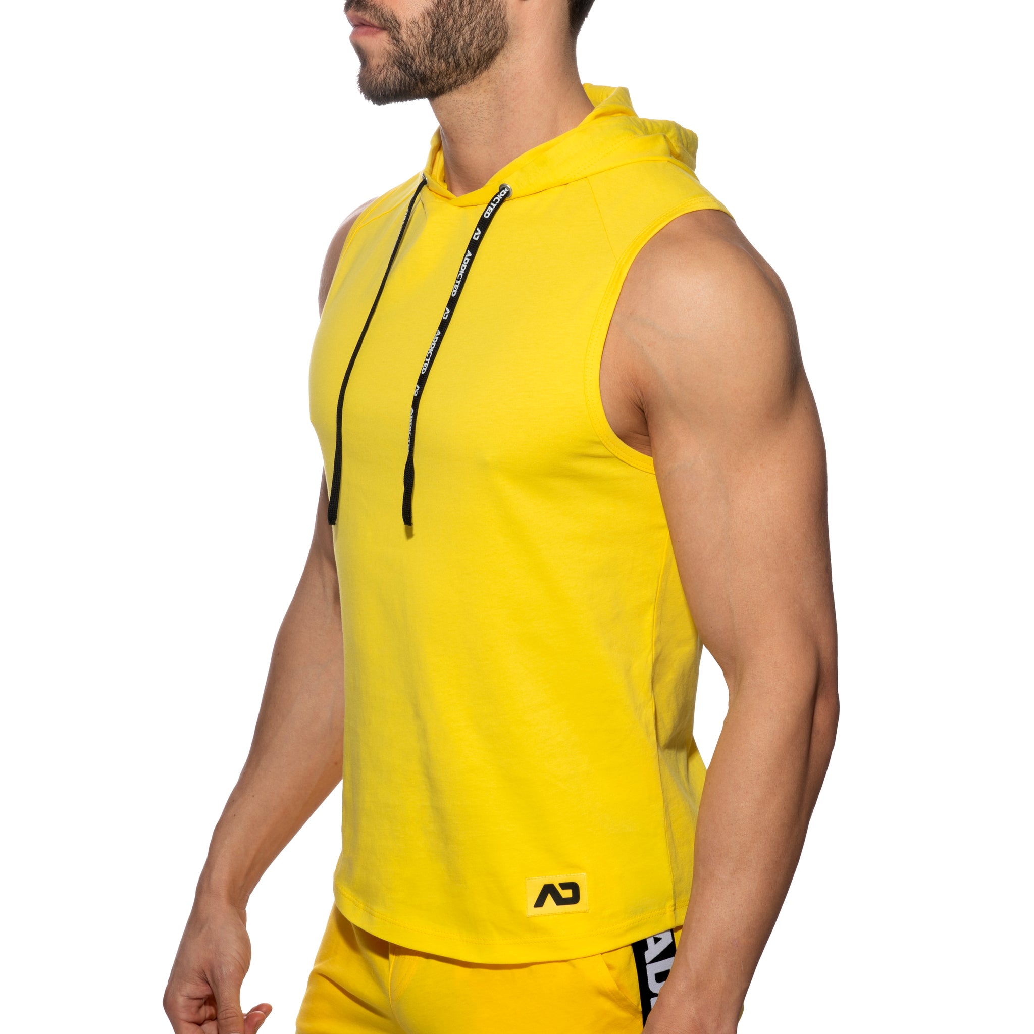 Addicted Band Cotton Hoodie Yellow AD1001