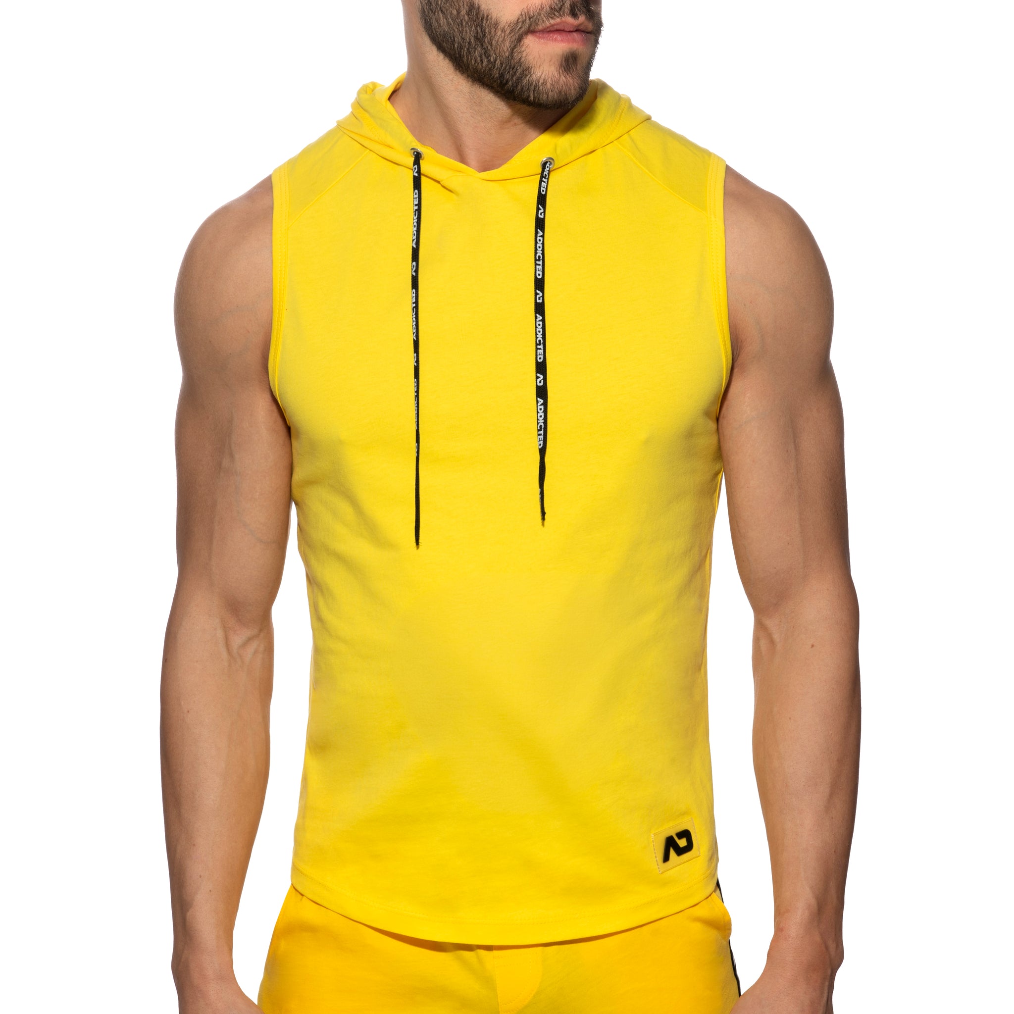 Addicted Band Cotton Hoodie Yellow AD1001