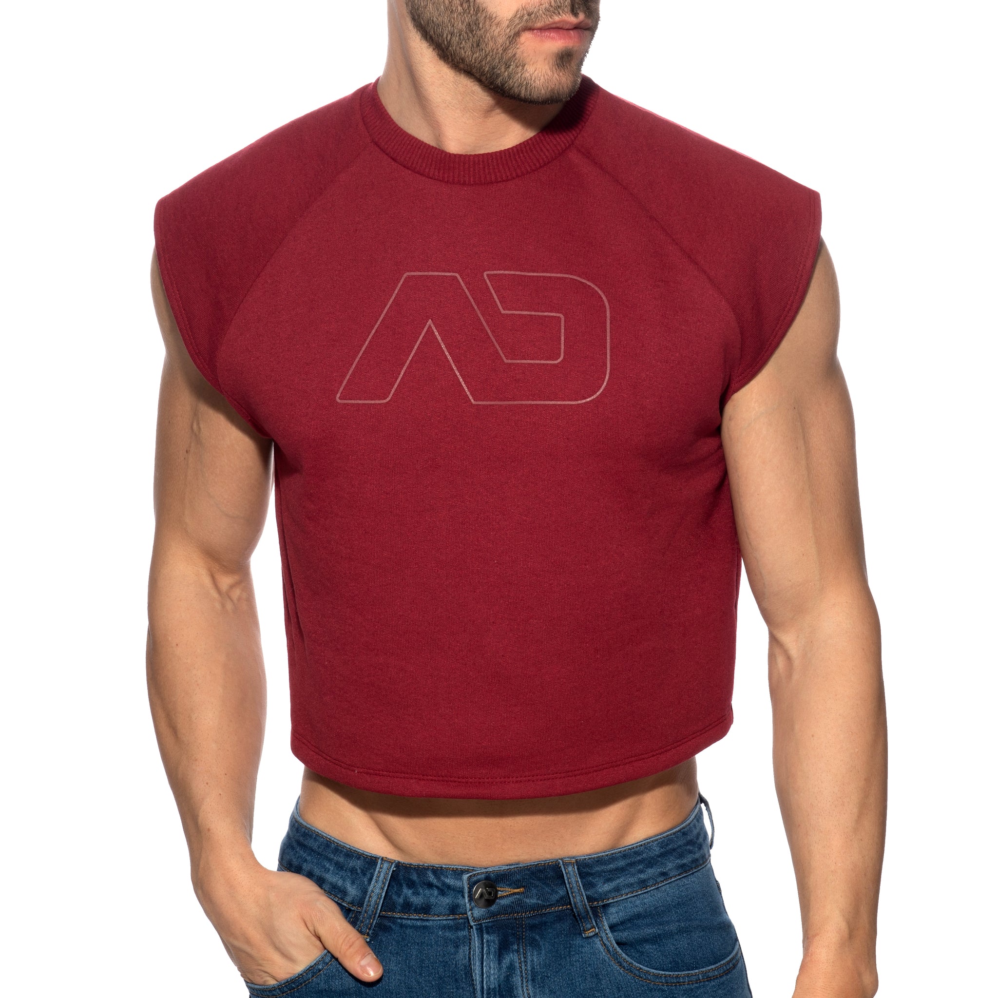 Addicted Recycled Cotton Crop Top Garnet AD1461