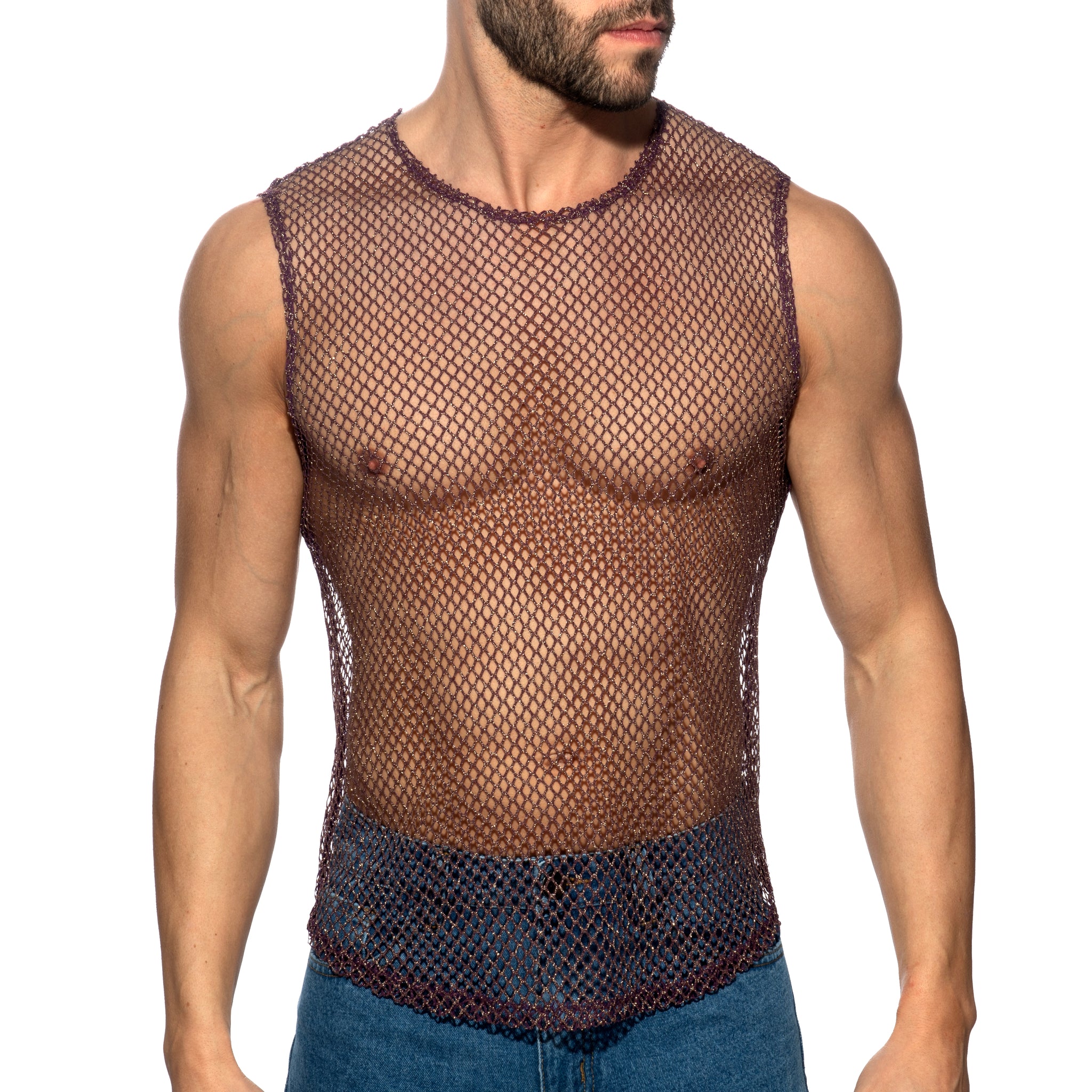 Addicted Keep Partying Tank Top Aubergine ADP22