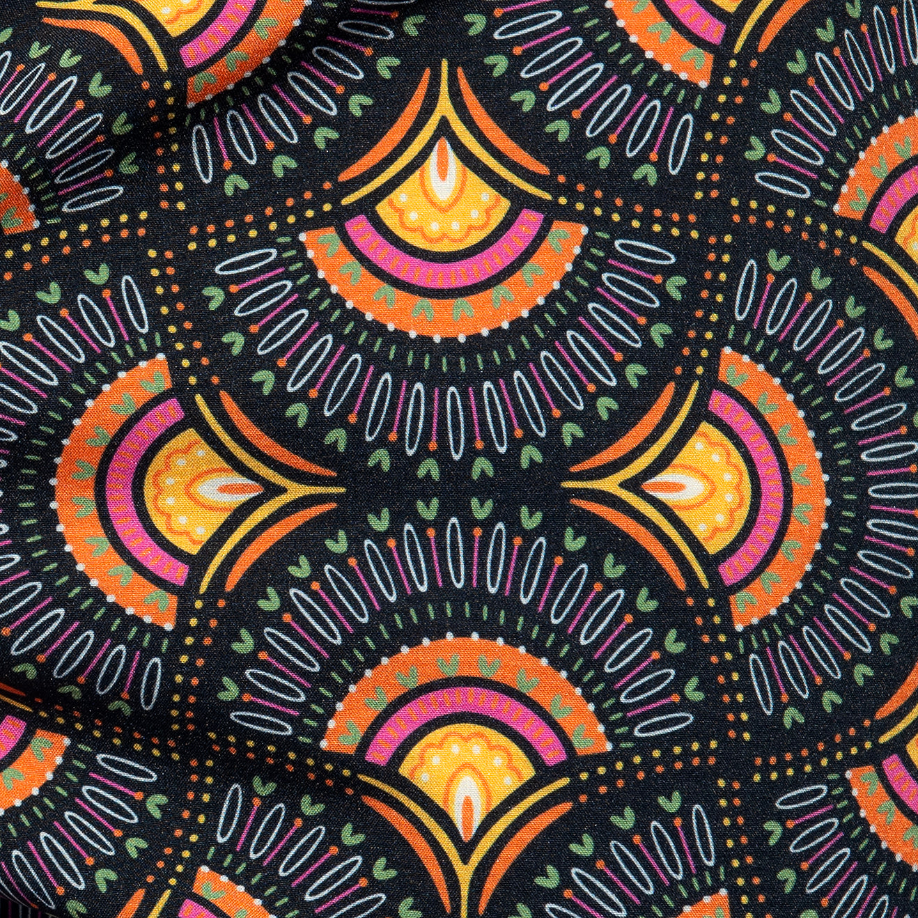 ES Collection Peacock Print Swim Shorts Black 2606