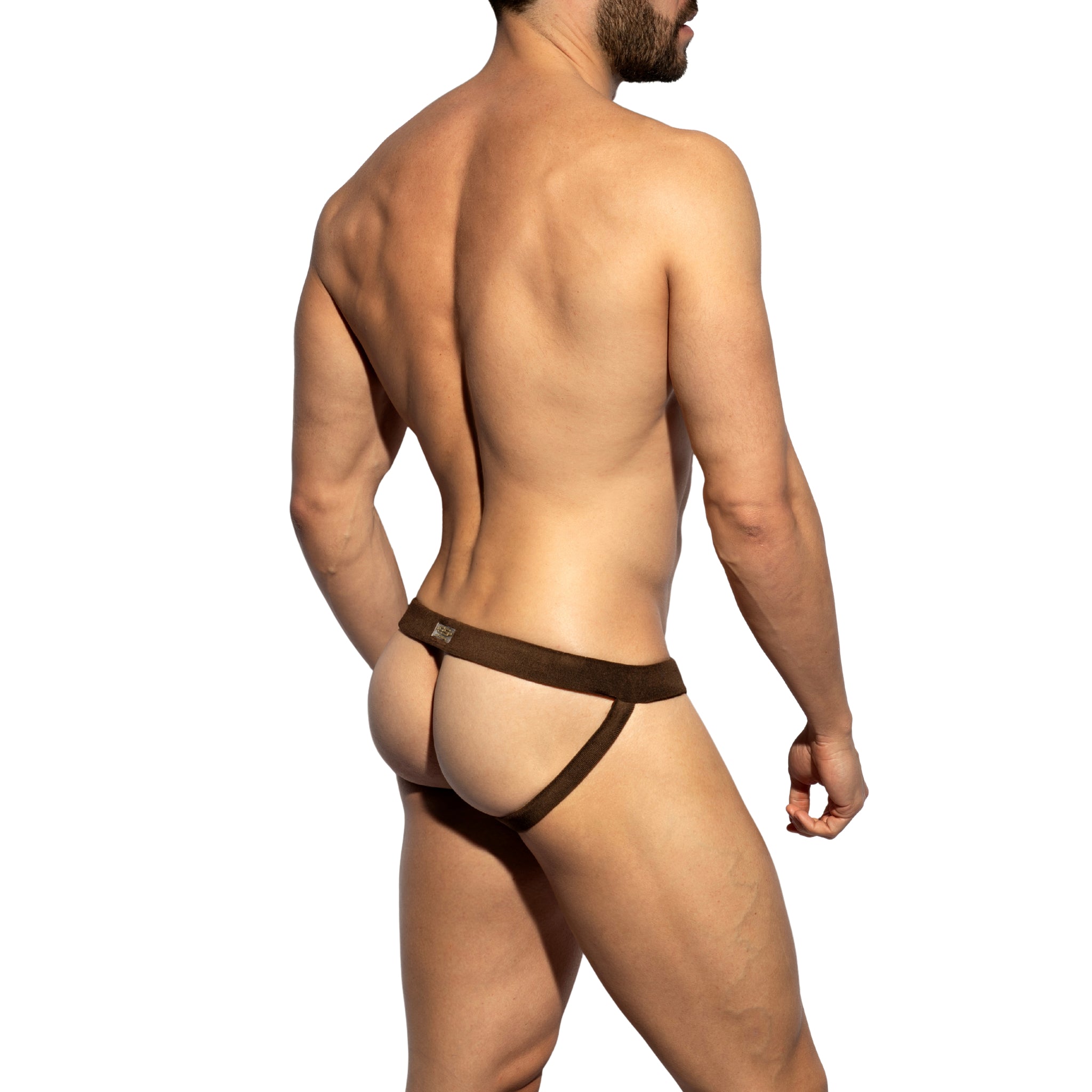 ES Collection Terrycloth Swim Jockstrap Brown 2616