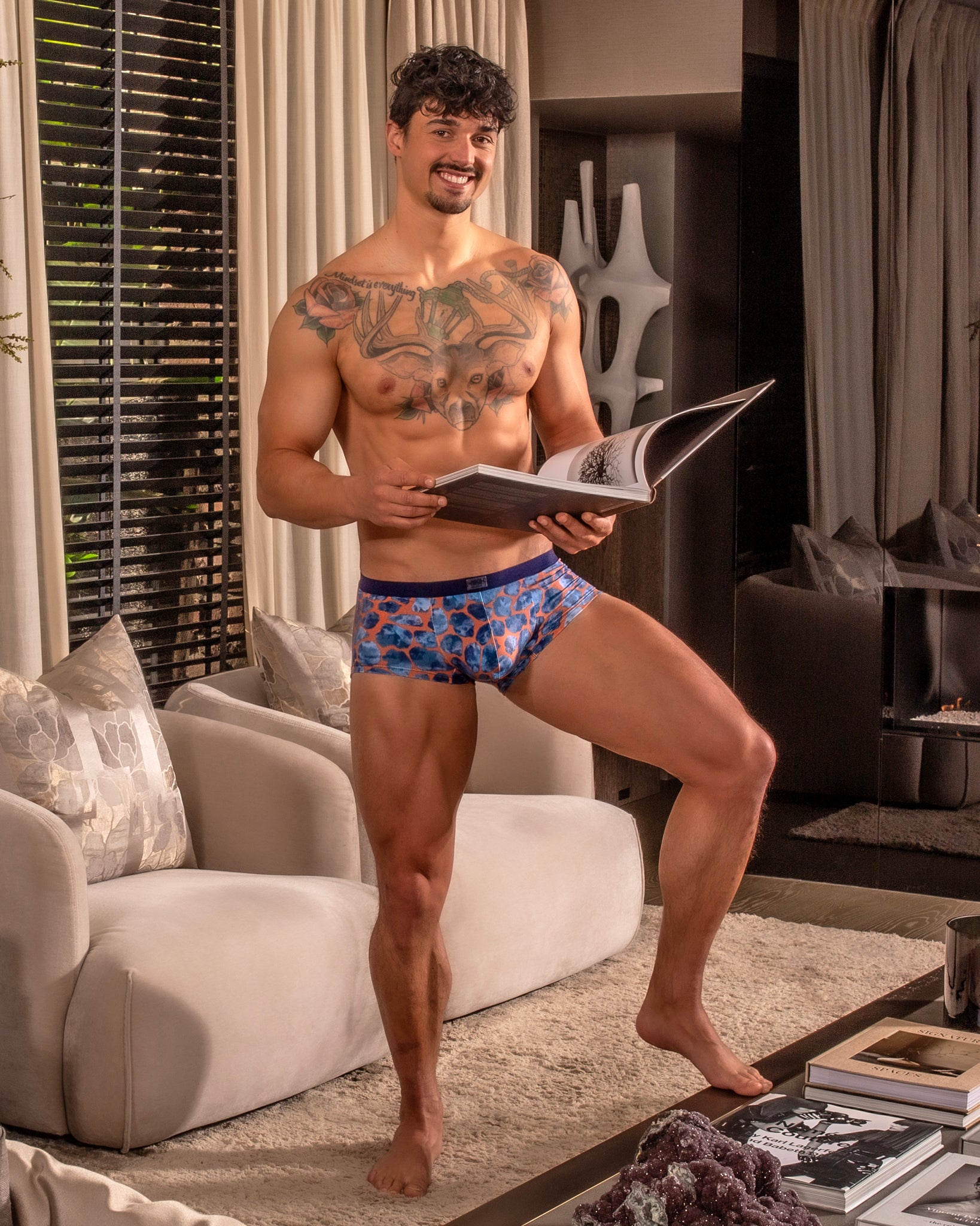 ES Collection Soft Stones Trunk Navy UN656