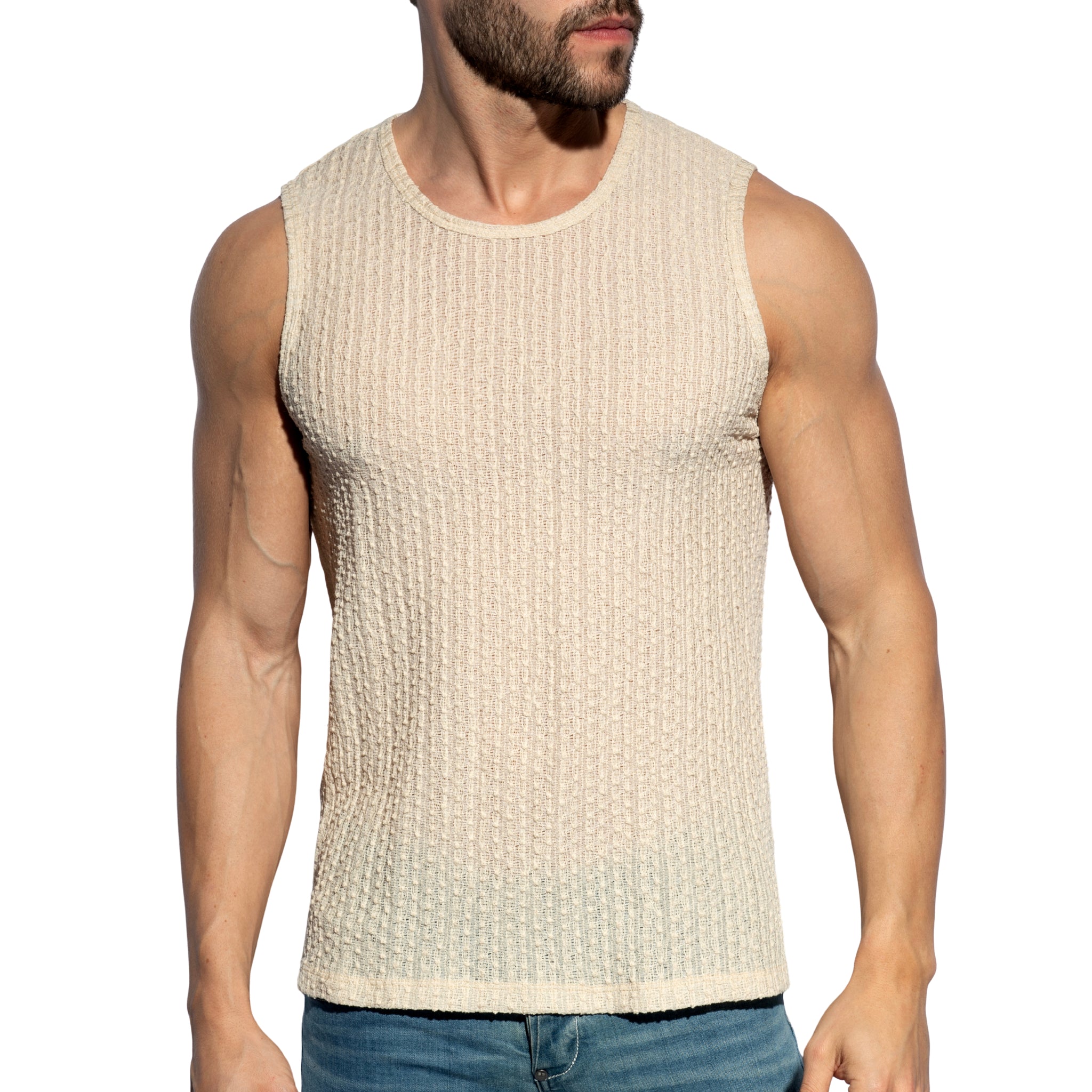 ES Collection Bobbles Tank Top Beige TS372
