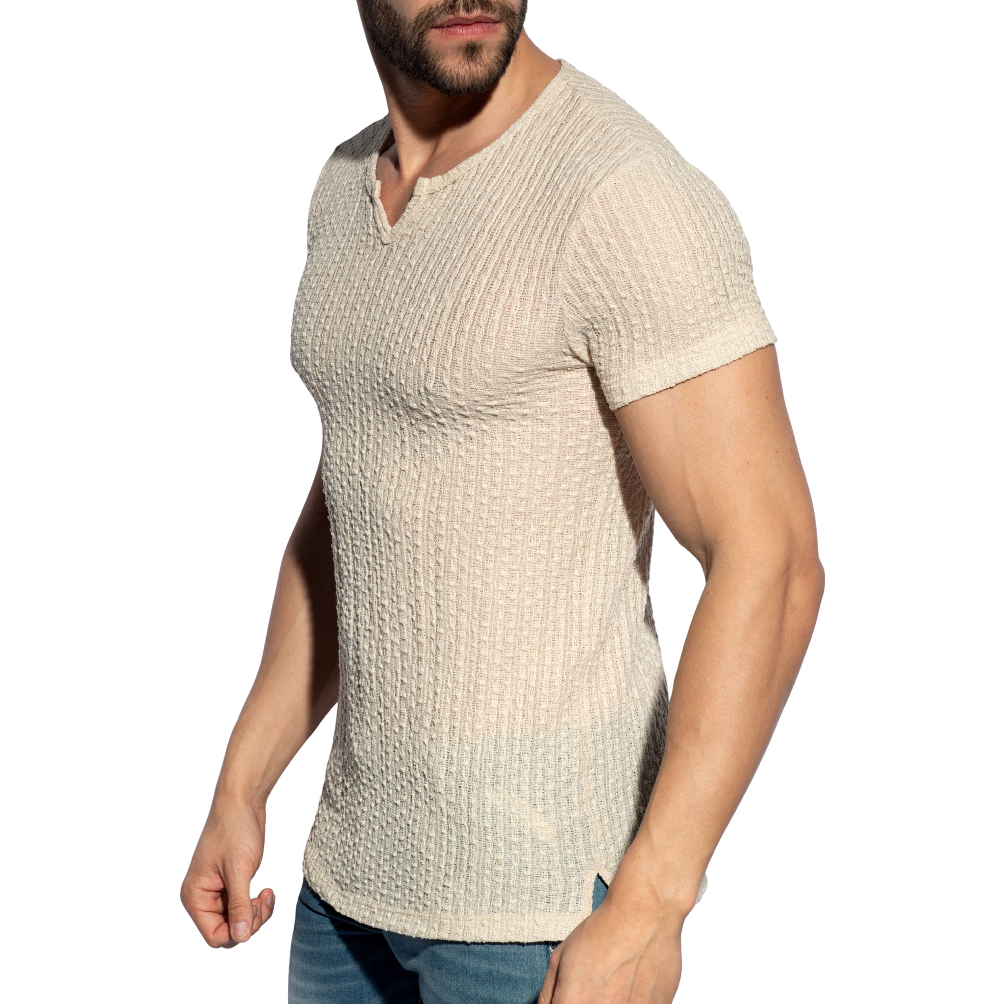 ES Collection Bobbles T-Shirt Beige TS371