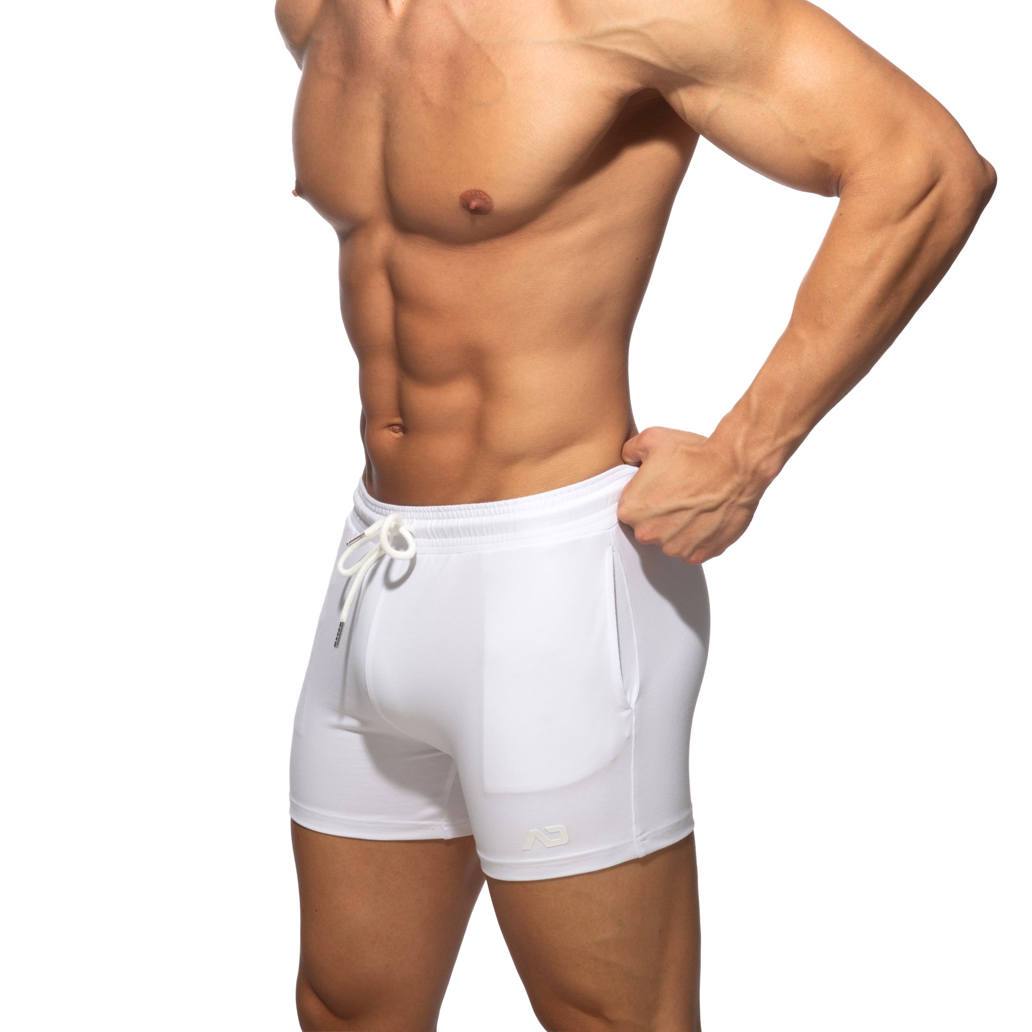 Addicted AD Cotton Gym Shorts White AD1482