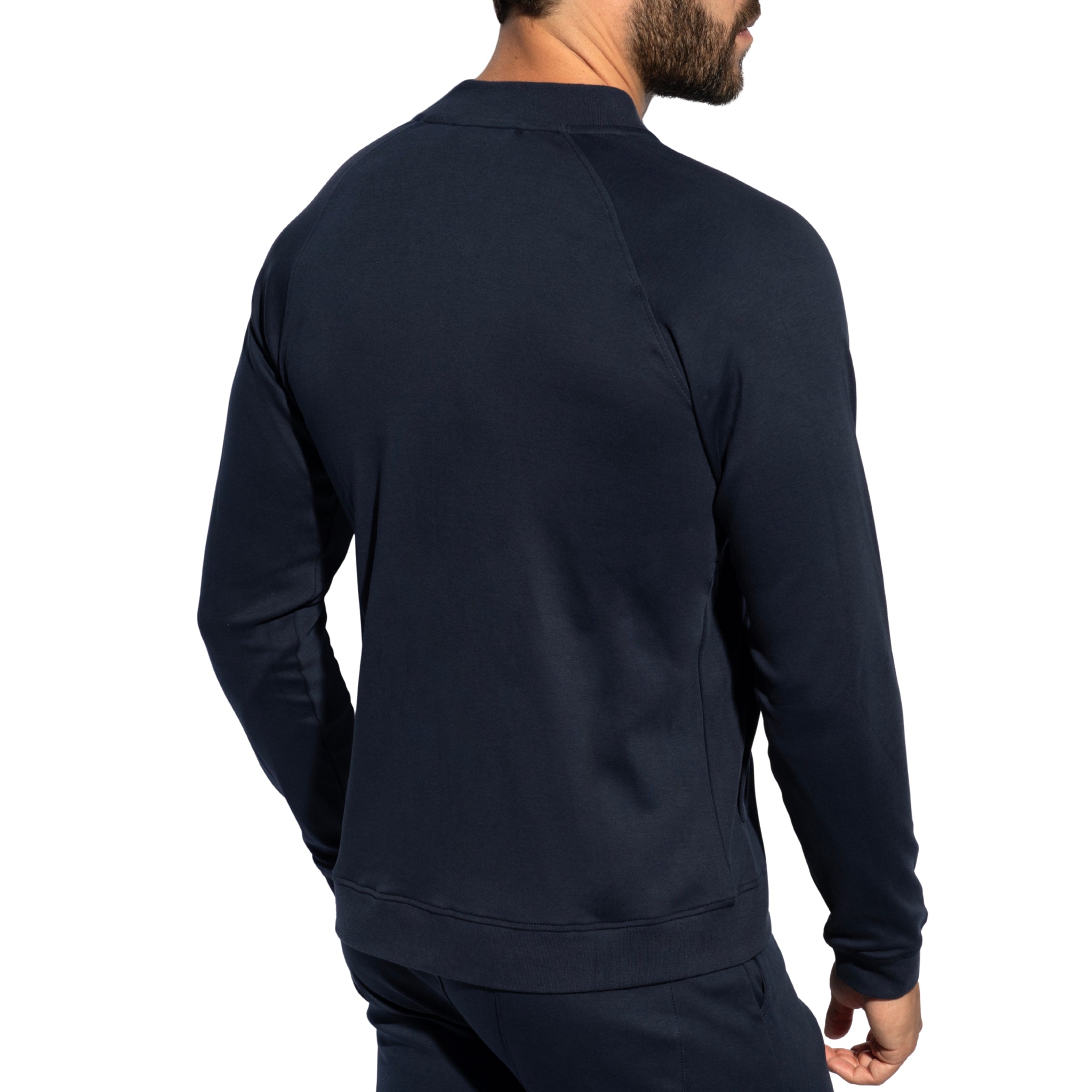 ES Collection Zip-Up Bomber Jacket Navy SP361