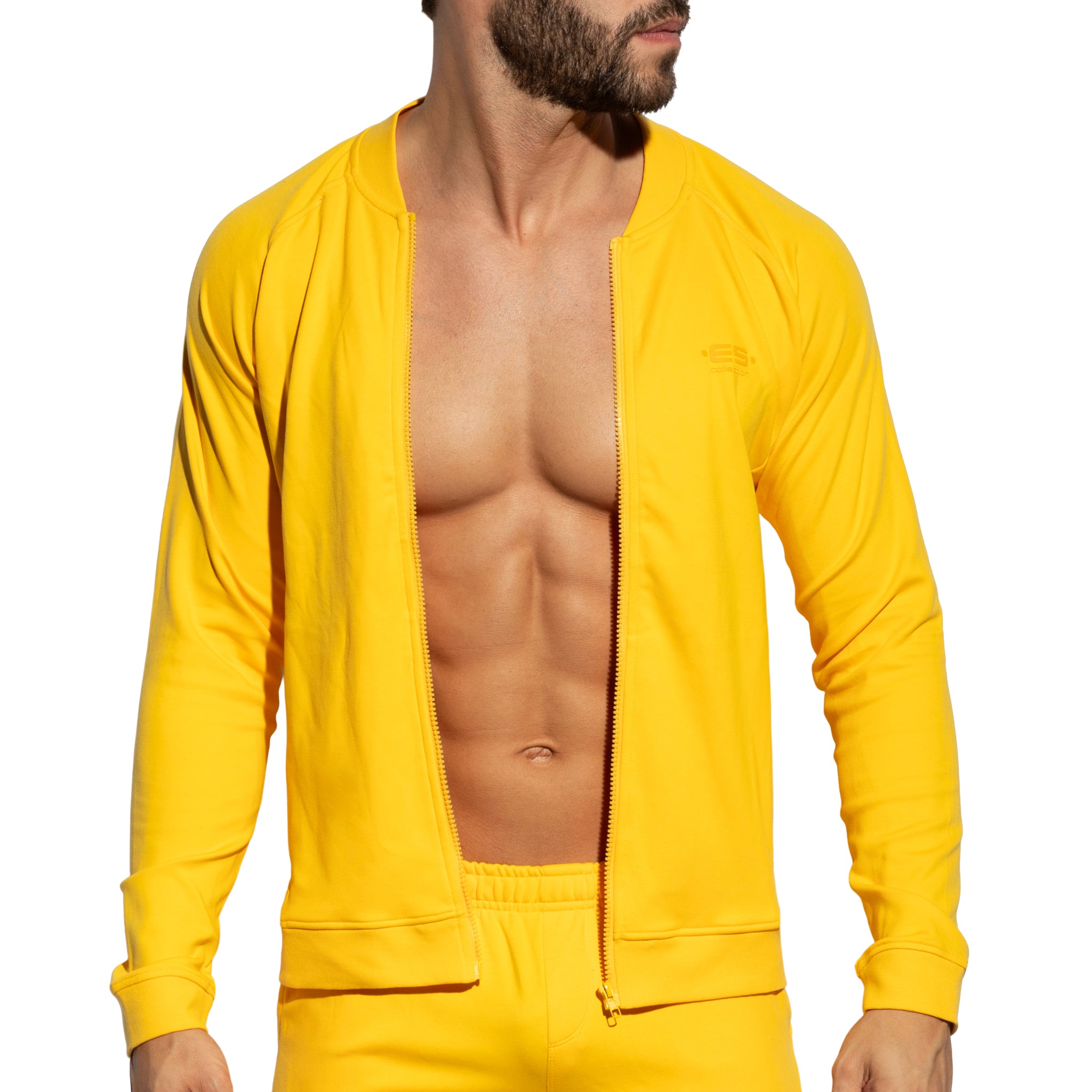 ES Collection Zip-Up Bomber Jacket Yellow SP361